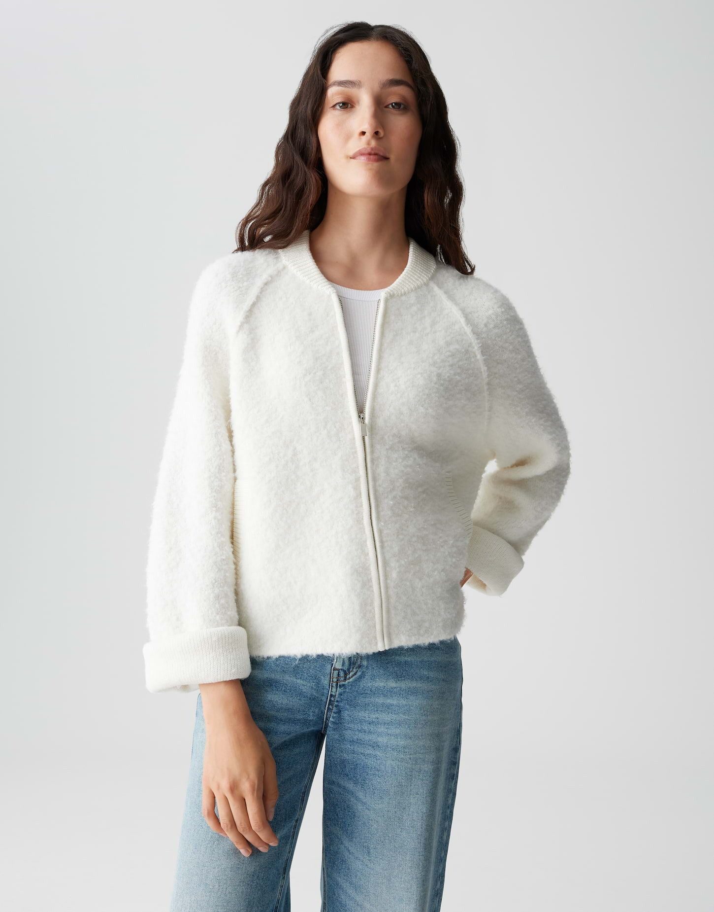 OPUS Strickjacke DELNY Regular aus Bouclé günstig online kaufen