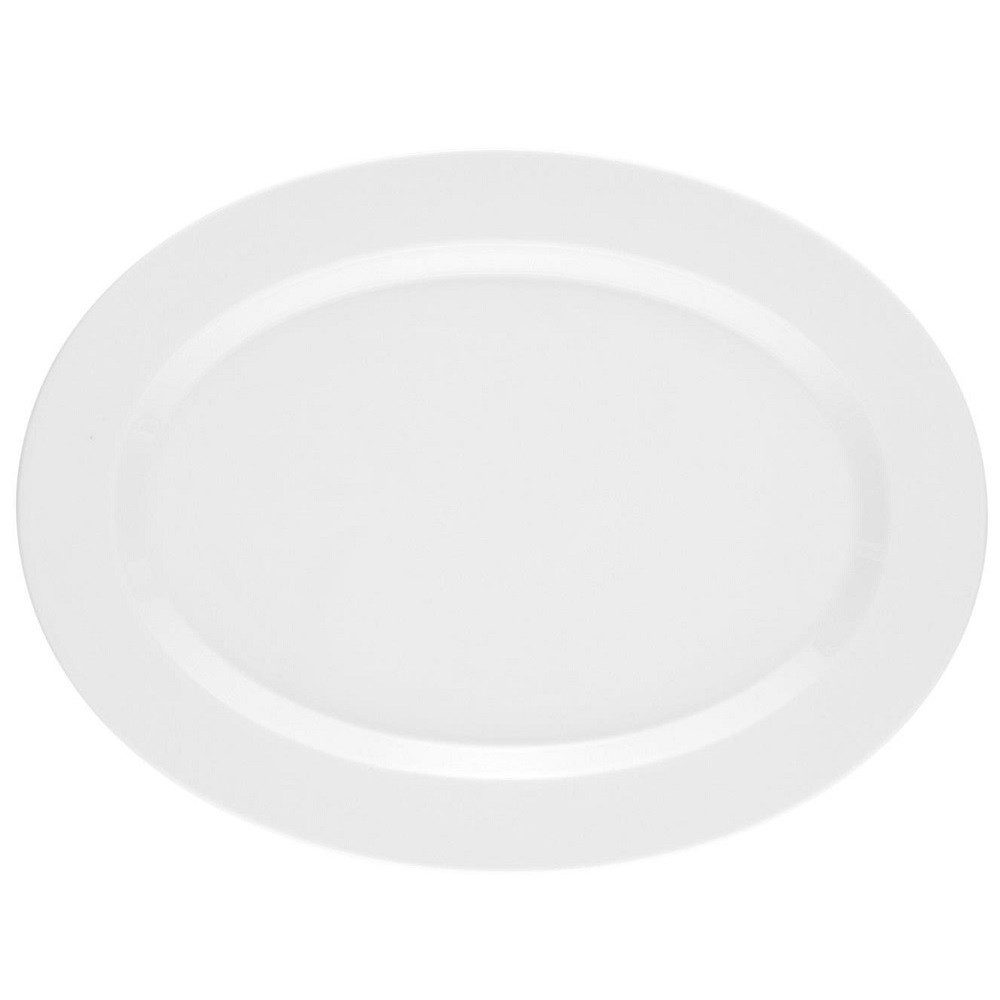 Seltmann Weiden Servierplatte Seltmann Weiden No Limits weiß Servierplatte oval 35cm, Porzellan