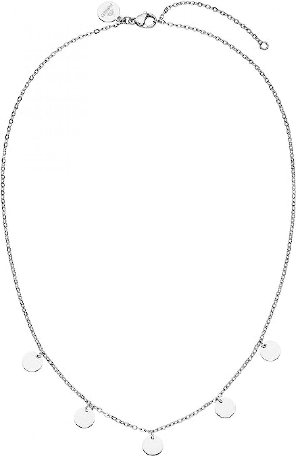WaKuKa Charm-Kette Damen-Halskette, wasserfeste aus Kette Silber silbrig 925er