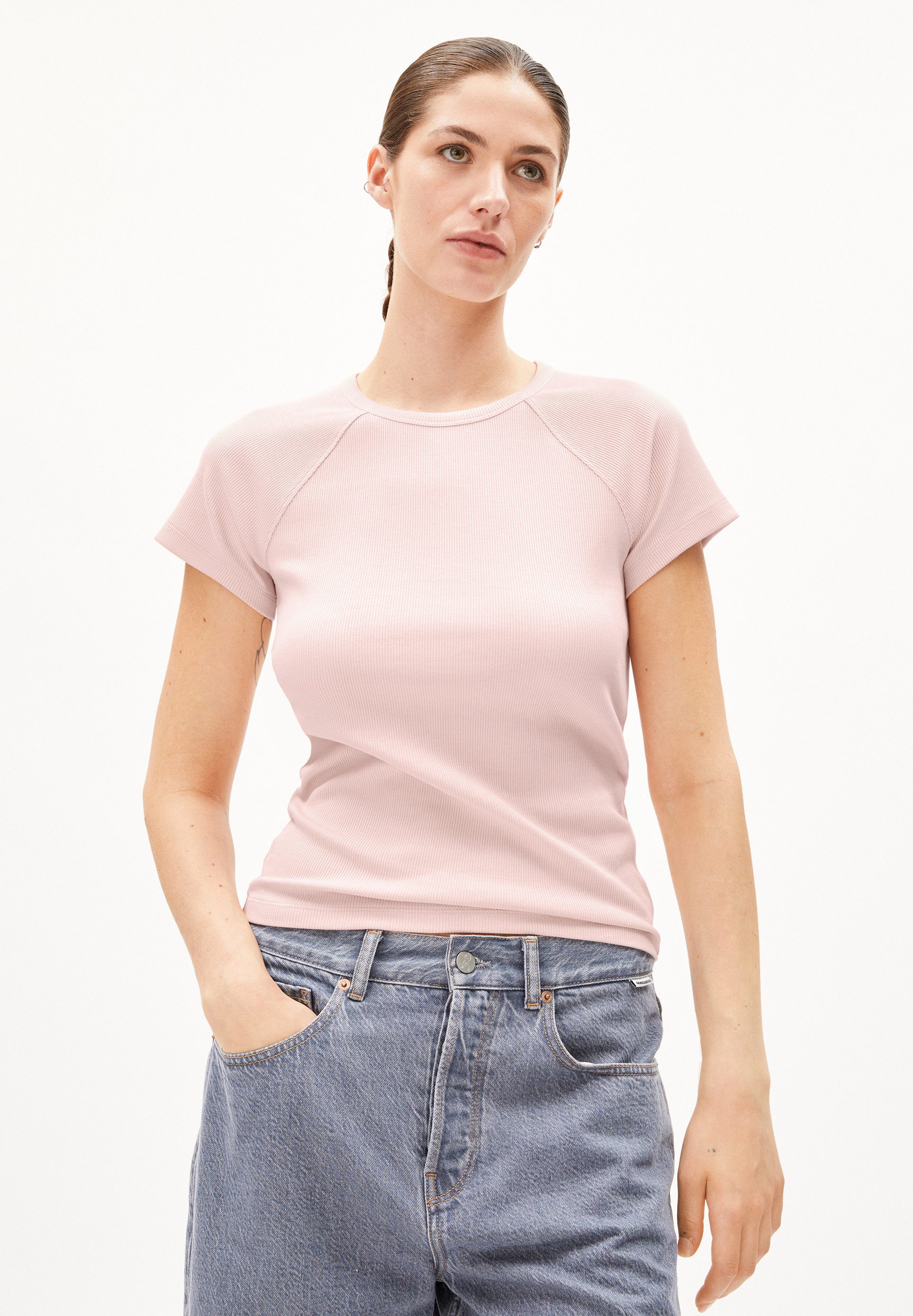 Armedangels T-Shirt HANJAA Ripp-T-Shirt aus Bio-Baumwoll günstig online kaufen