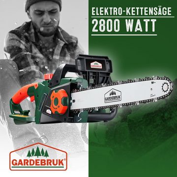 Gardebruk Elektro-Kettensäge, DBSK004 Elektrisch 2800 Watt 46cm Schwert inkl Schutzhülle Motorsäge