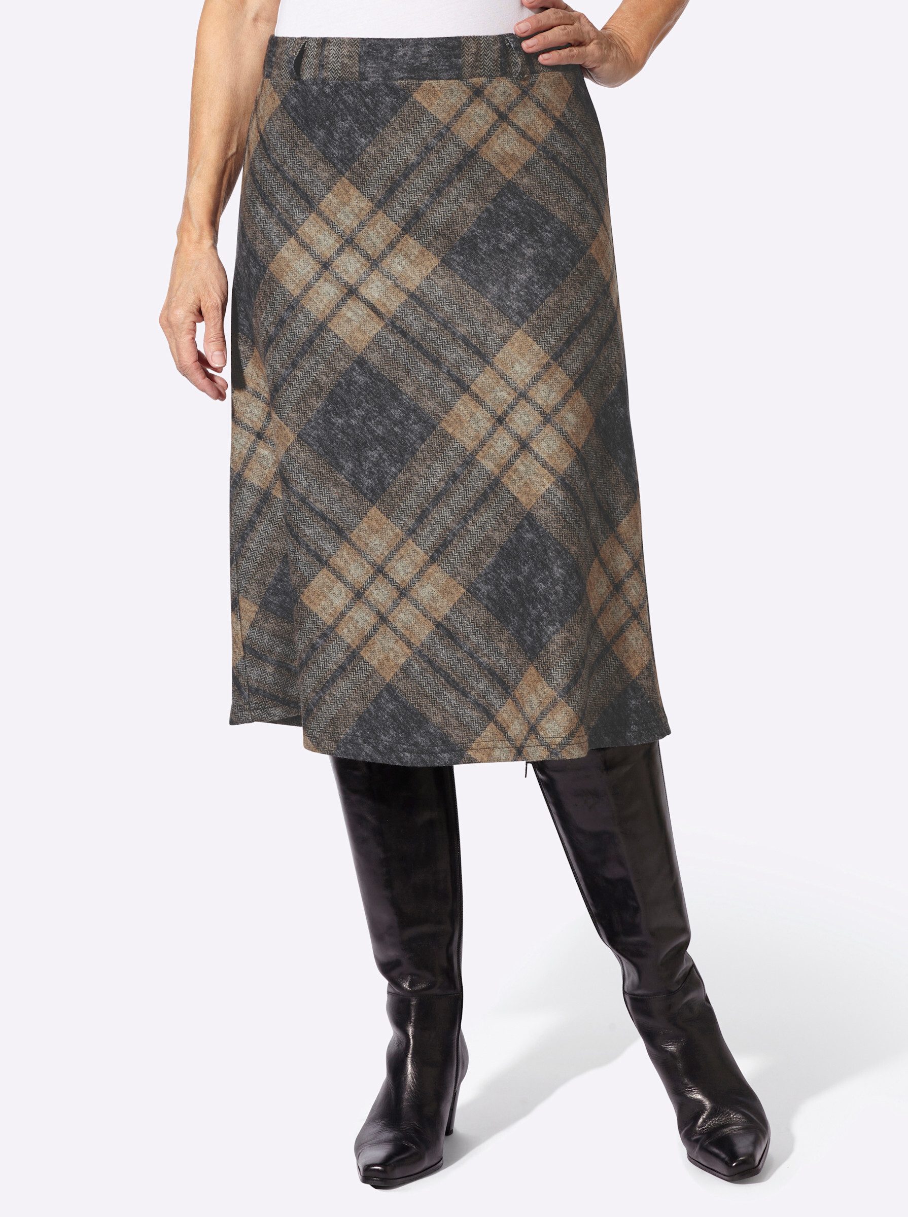 Witt A-Linien-Rock Karo-Rock