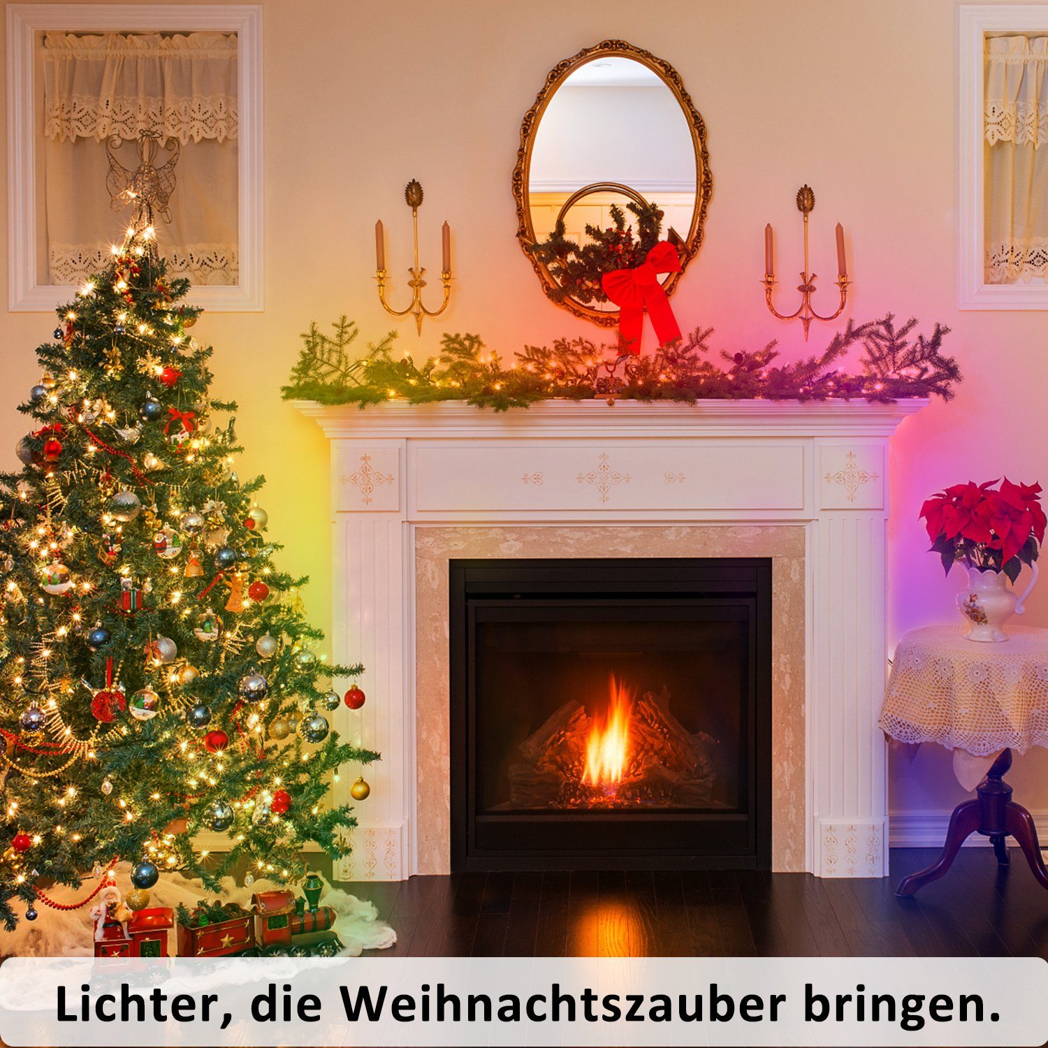 ZMH LED-Streifen RGB einstellbar mit Fernbedienung App LED-Streifen, 1-flam günstig online kaufen