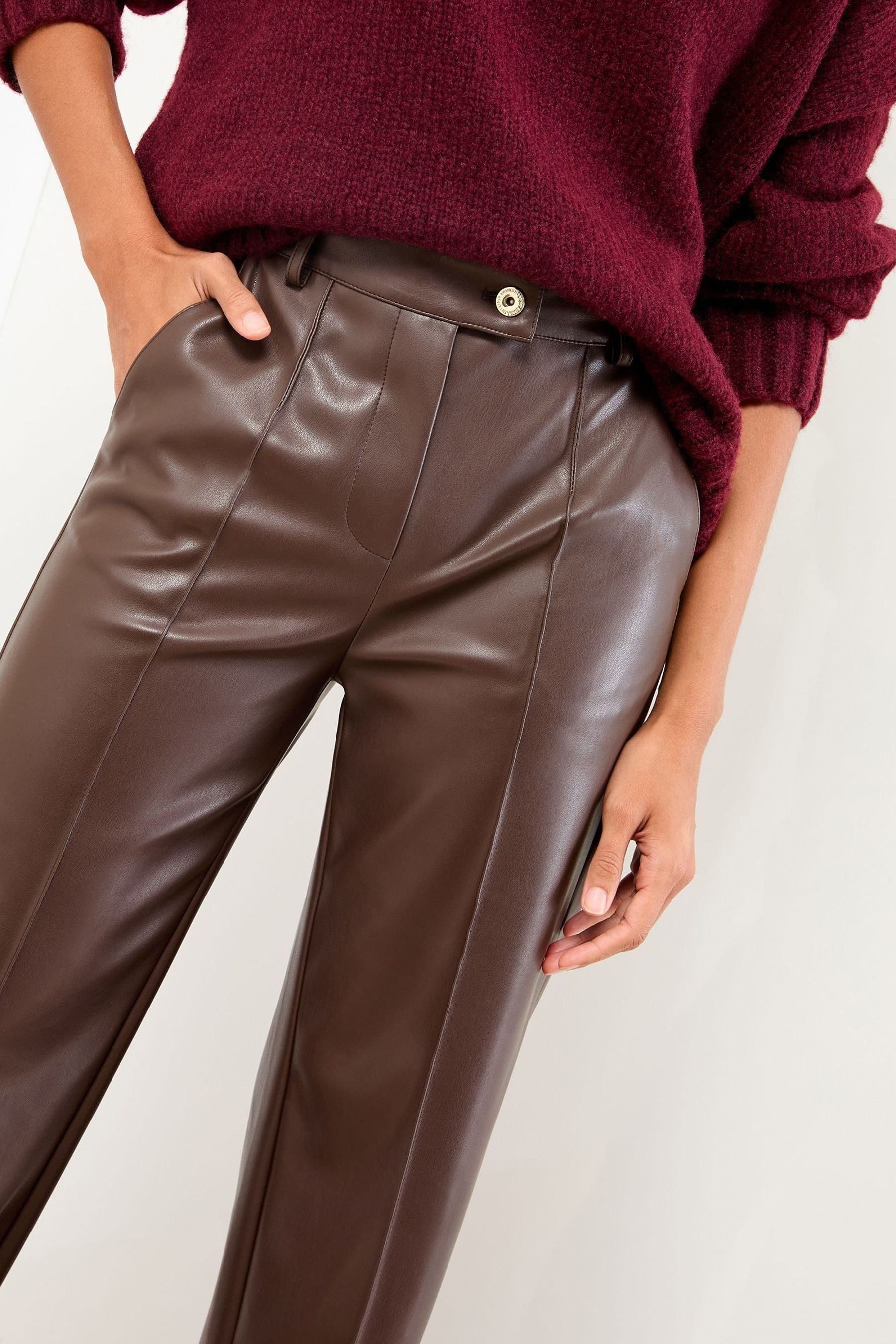 LIPSY Palazzohose Lipsy Hose mit weitem Bein und Biesen, Regular (1-tlg)