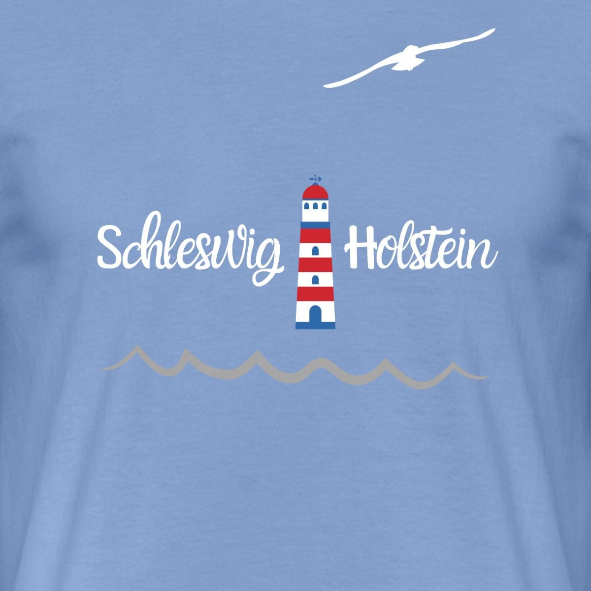 Spreadshirt T-Shirt Schleswig Holstein Leuchtturm Küste Nordsee Maritim Männer T-Shirt (1-tlg)