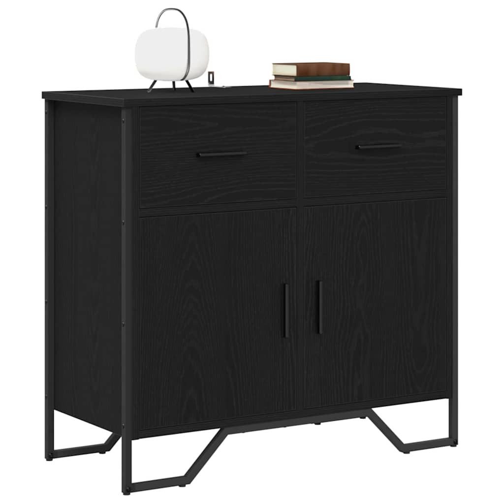 vidaXL Sideboard Sideboard Schwarz Eichen-Optik 79.5 günstig online kaufen
