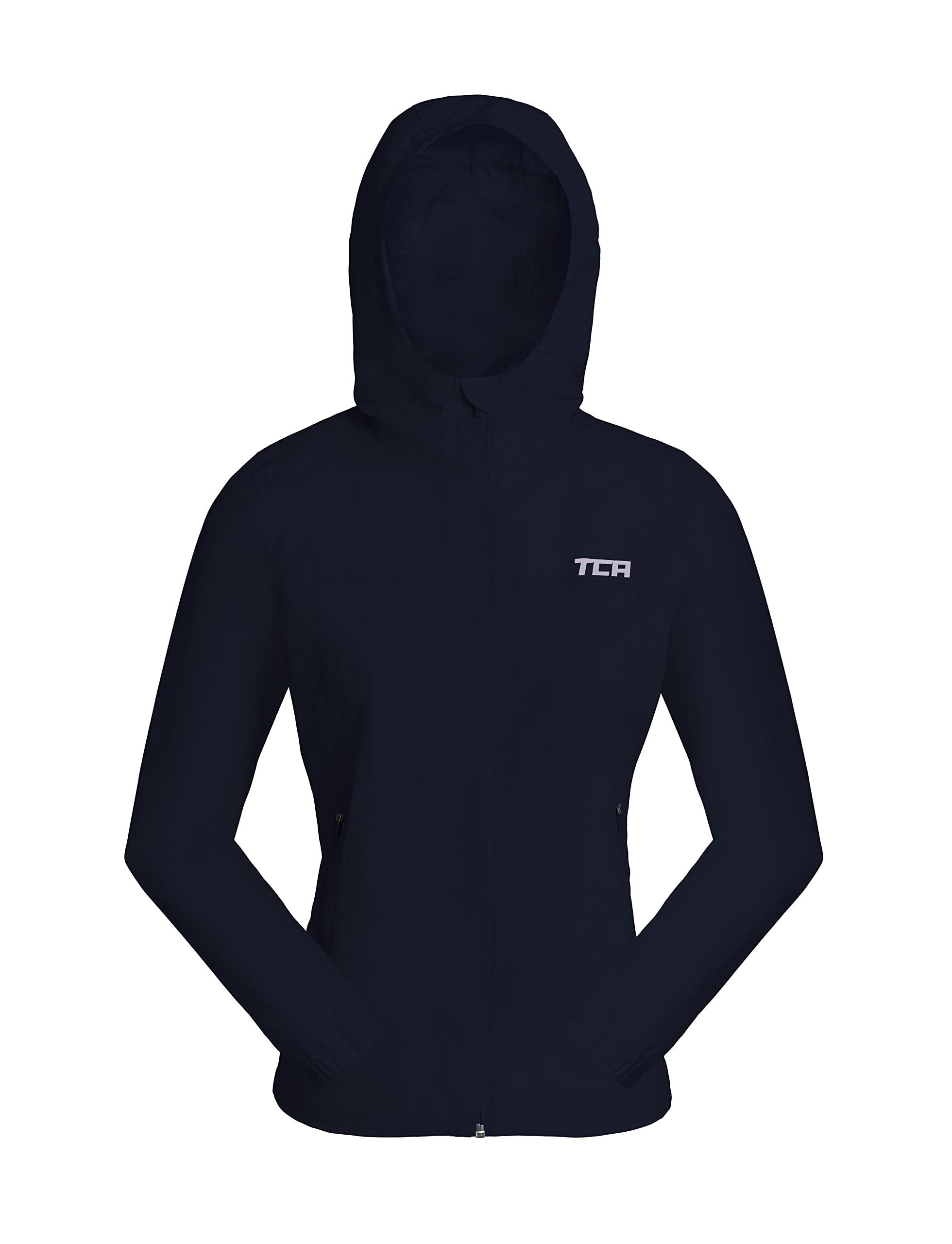 TCA Trainingspullover TCA Mädchen Regenjacke wasserdicht, Dunkelblau, 12-14 Jahre (1-tlg)