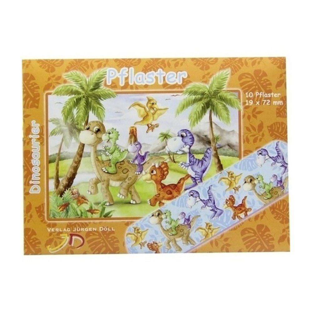 Axisis GmbH Wundpflaster KINDERPFLASTER Dinosaurier Briefchen, 10 St (10 St)