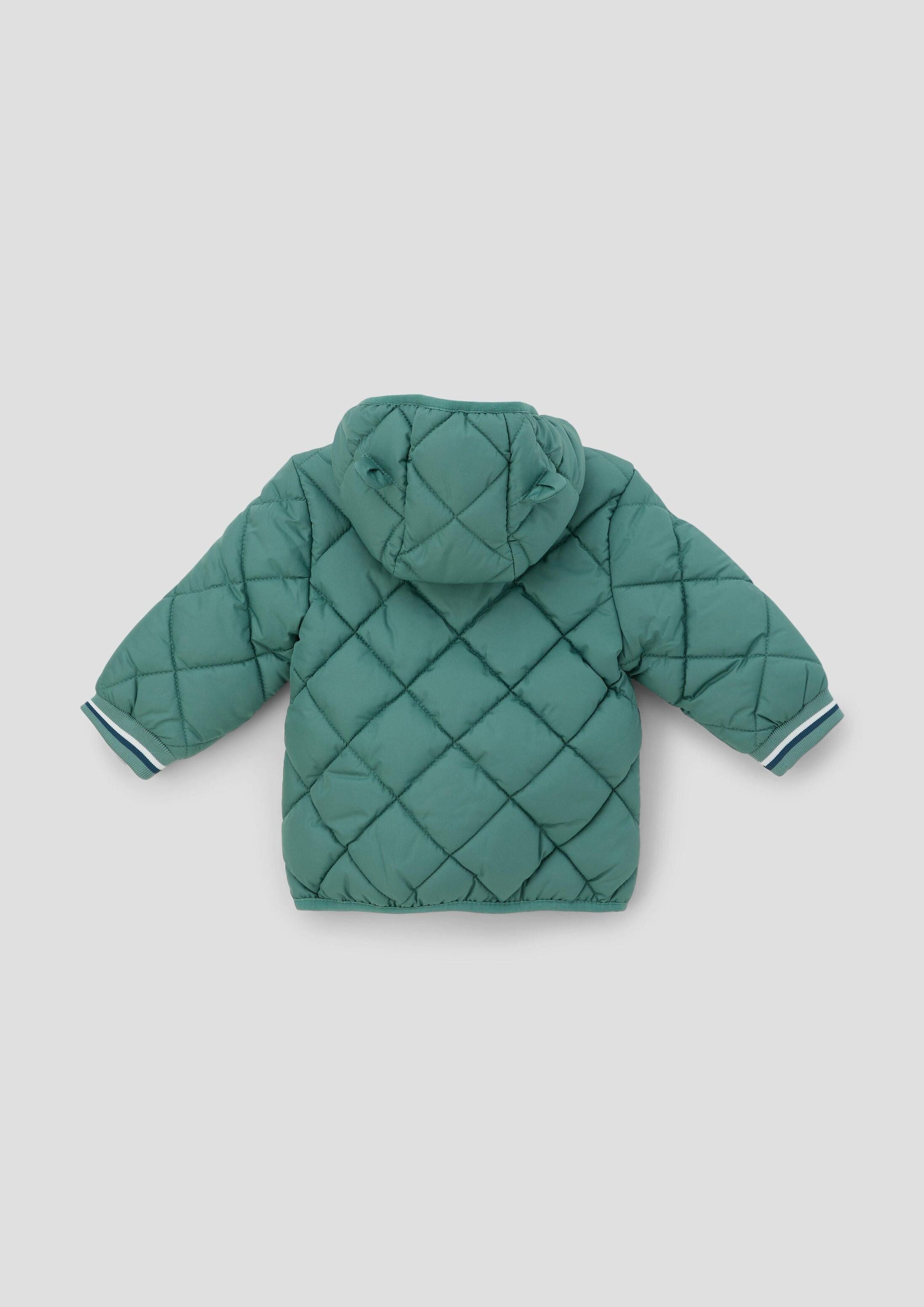 s.Oliver Funktionsjacke Outdoor-Jacke Steppjacke mit Öhrchen an Kapuze