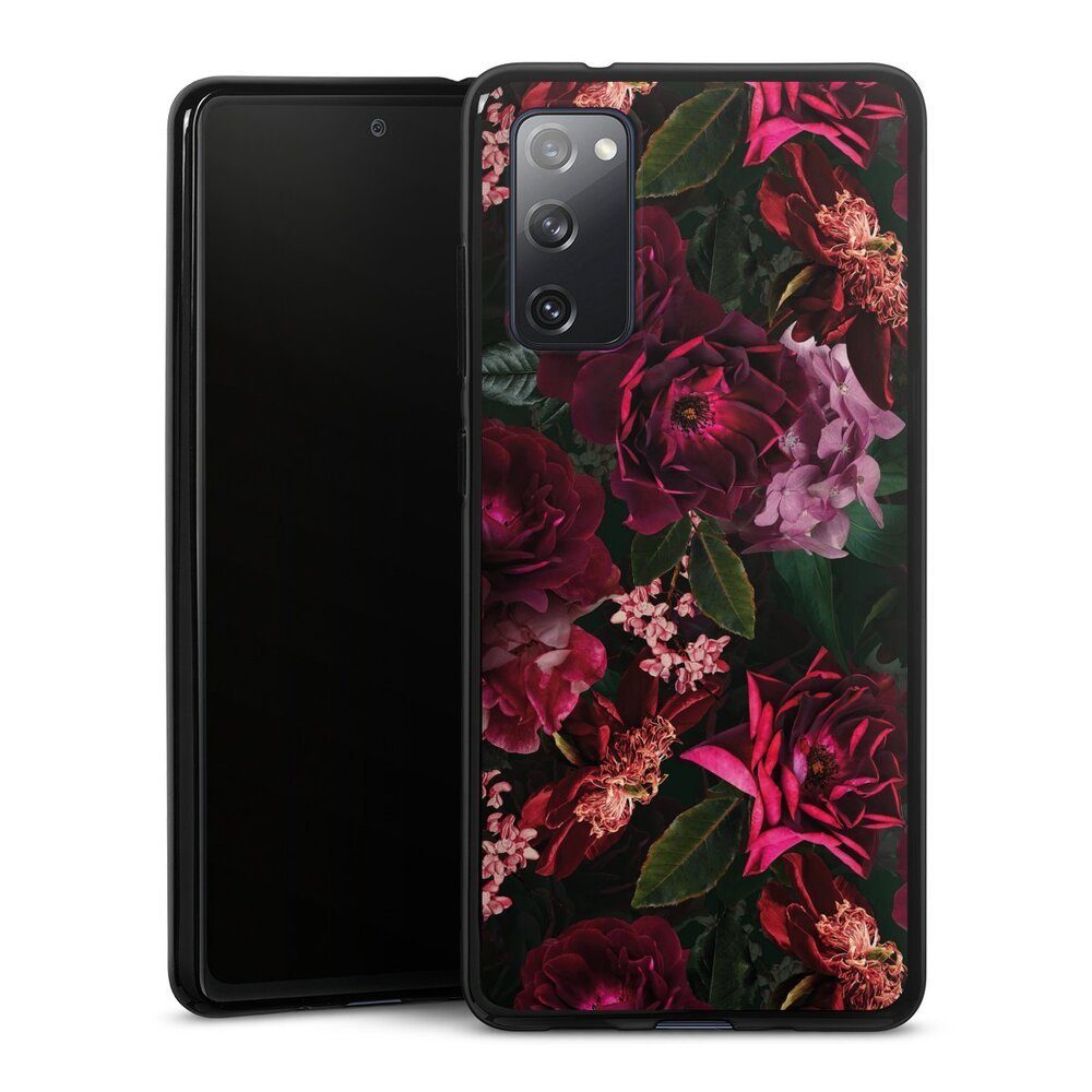 DeinDesign Handyhülle Rose Blumen Blüte Dark Red and Pink Flowers, Samsung Galaxy S20 FE 5G Silikon Hülle Bumper Case Handy Schutzhülle