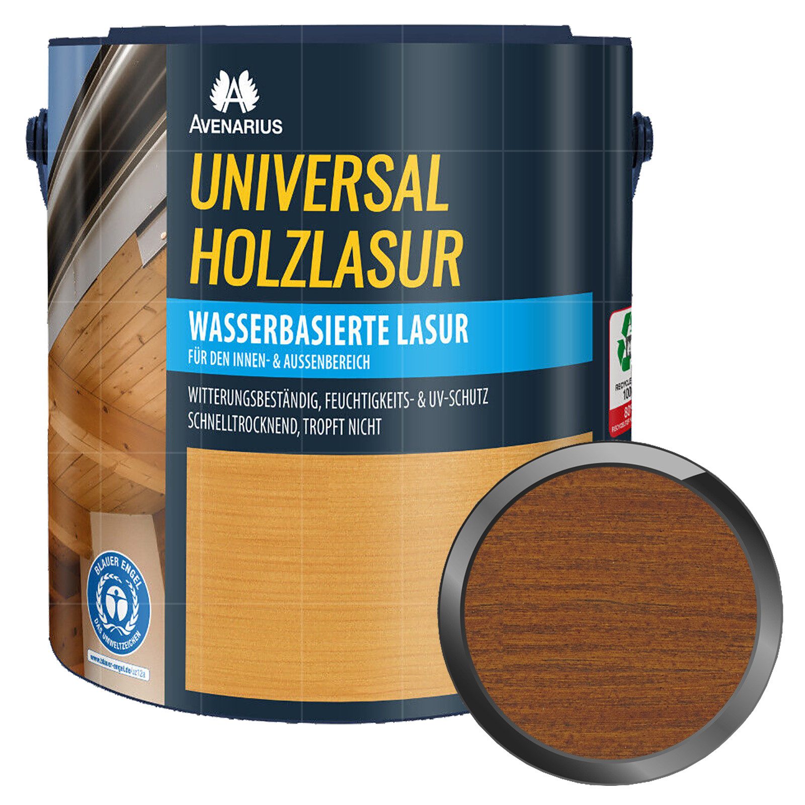 Avenarius Holzschutzlasur Universal Holzlasur - 5 Ltr