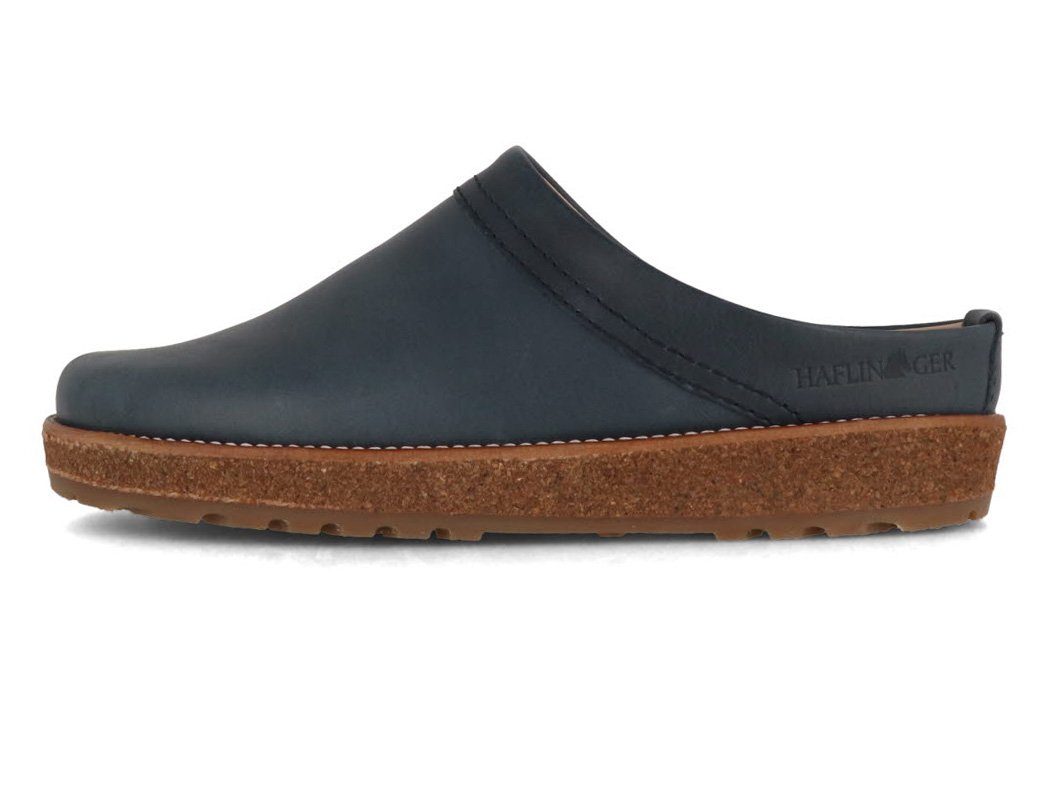 Haflinger Damen Hausschuh Travel bali, Clog Classic, Leder wasserabweisend Herren sommer