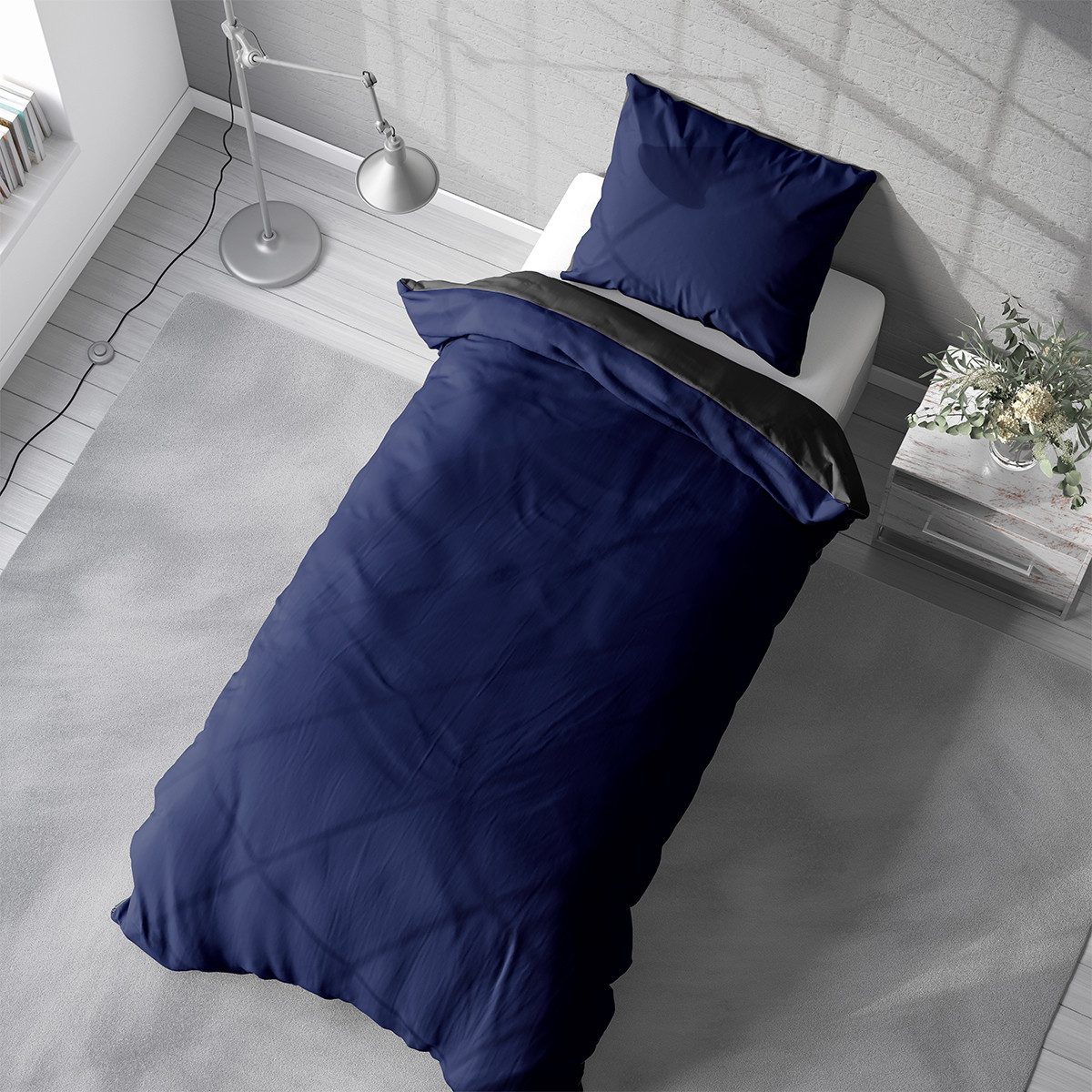 Visaggio Bettwäsche Mikrofaser Allergiker geeignet Doubleface Wendebettwäsc günstig online kaufen