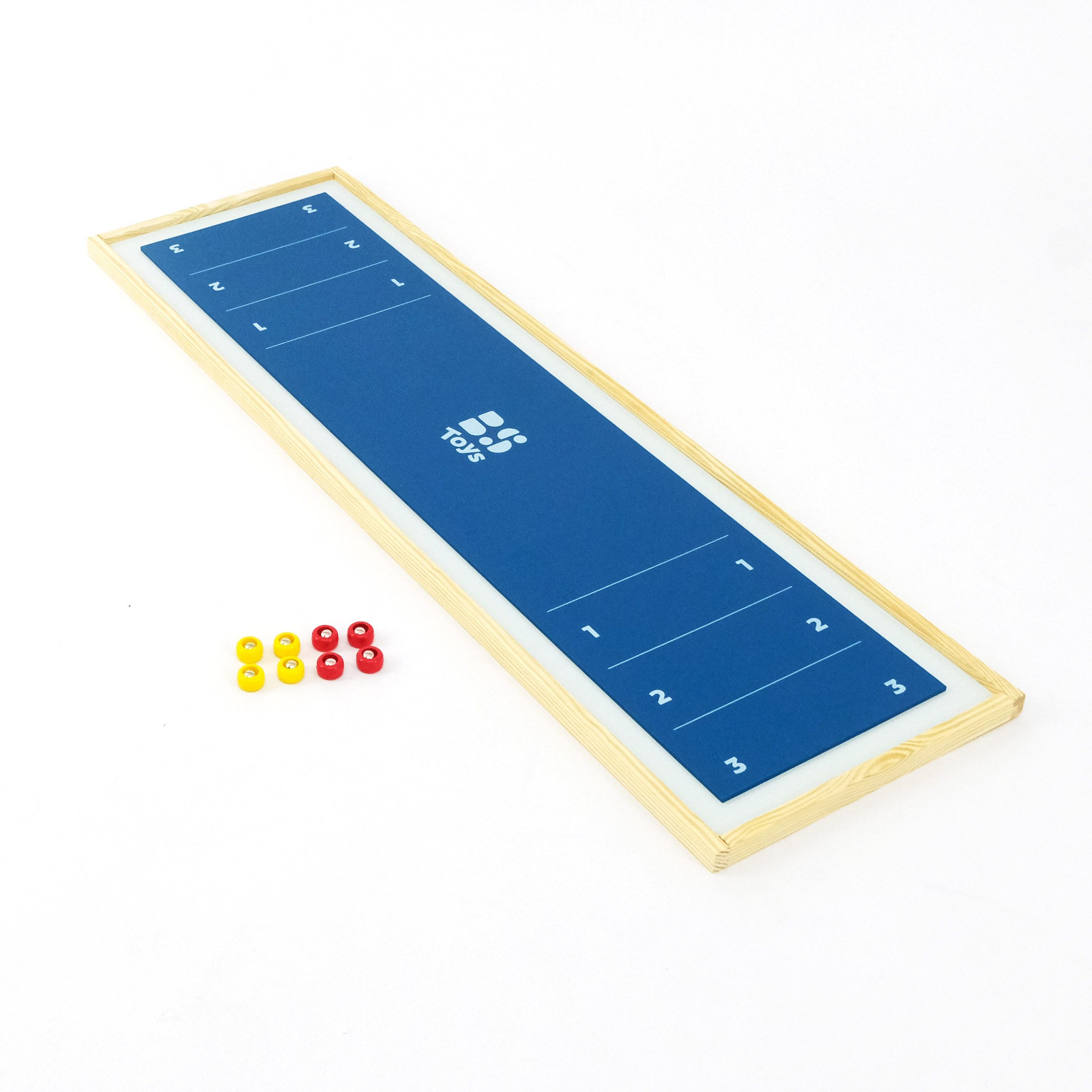 Spieltisch Shuffleboard aus Holz, Tischspiel, Spielauflage für den Tisch