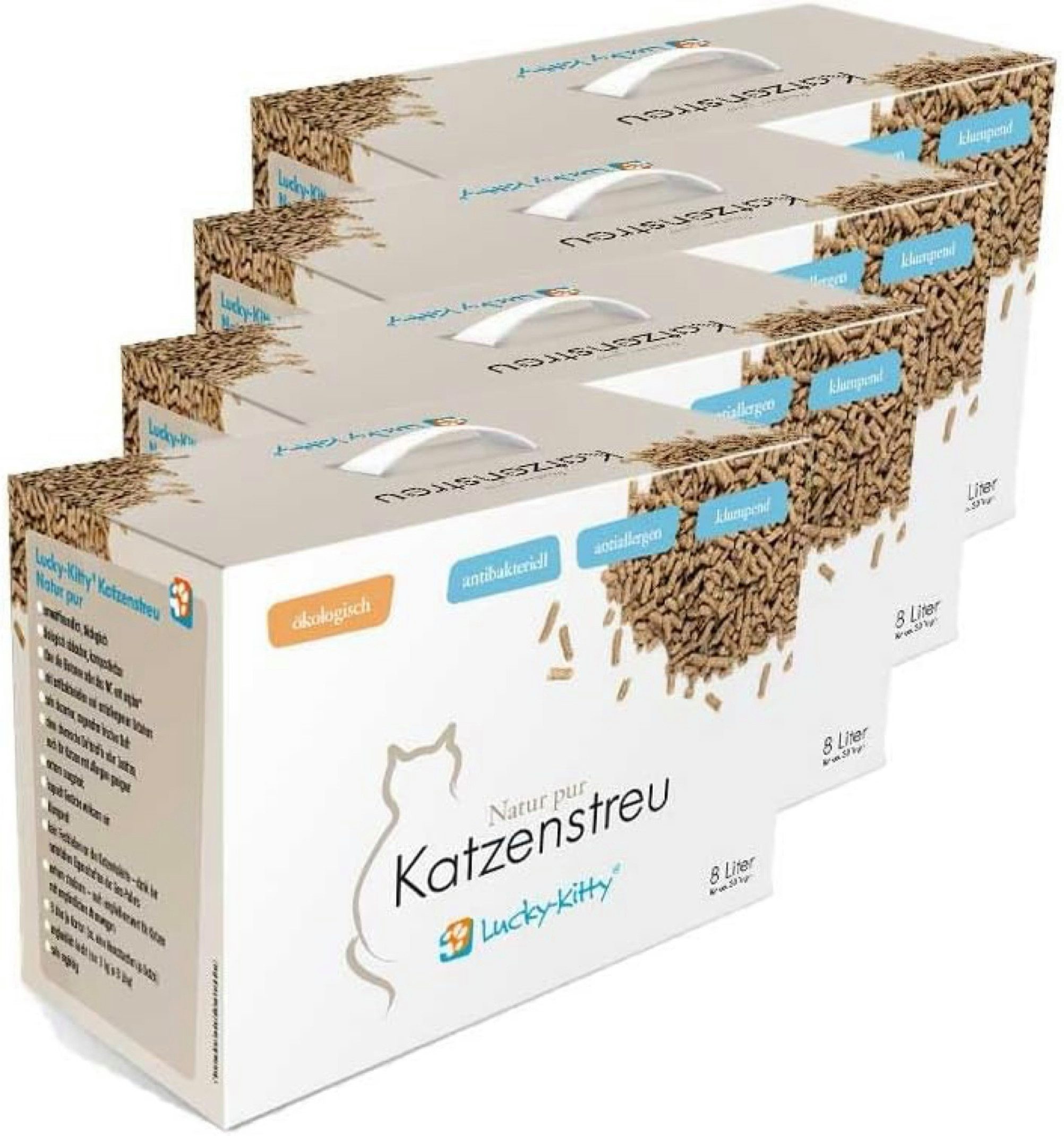 Katzenstreu 6 kg Klumpstreu hochsaugfähig und geruchsneutralisierend mit Duft