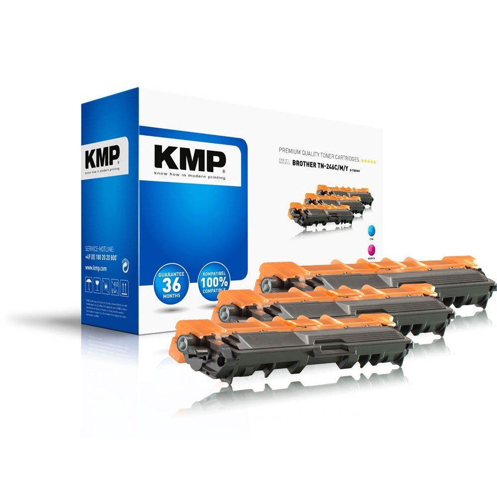 KMP Tonerkartusche 1 Toner-Set B-T58 ERSETZT Brother TN-246 - C/M/Y, (1-St)