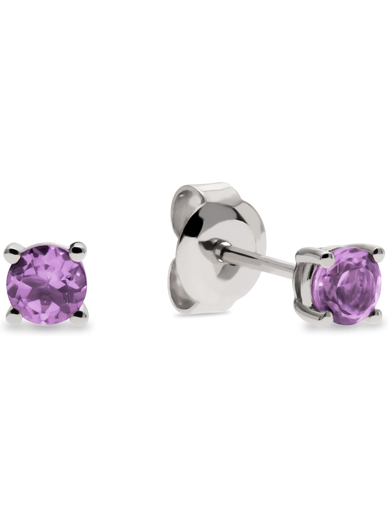 Paar Ohrhänger CHRIST Damen-Ohrstecker 585er Weißgold 2 Amethyst