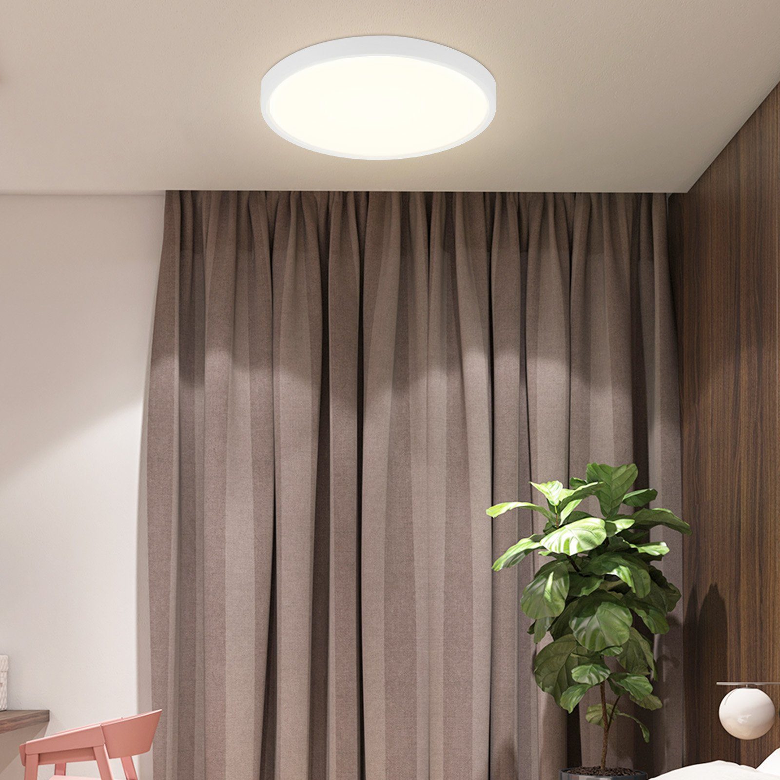 ZMH LED Deckenleuchte Wohnzimmer IP44 Deckenlampe günstig online kaufen