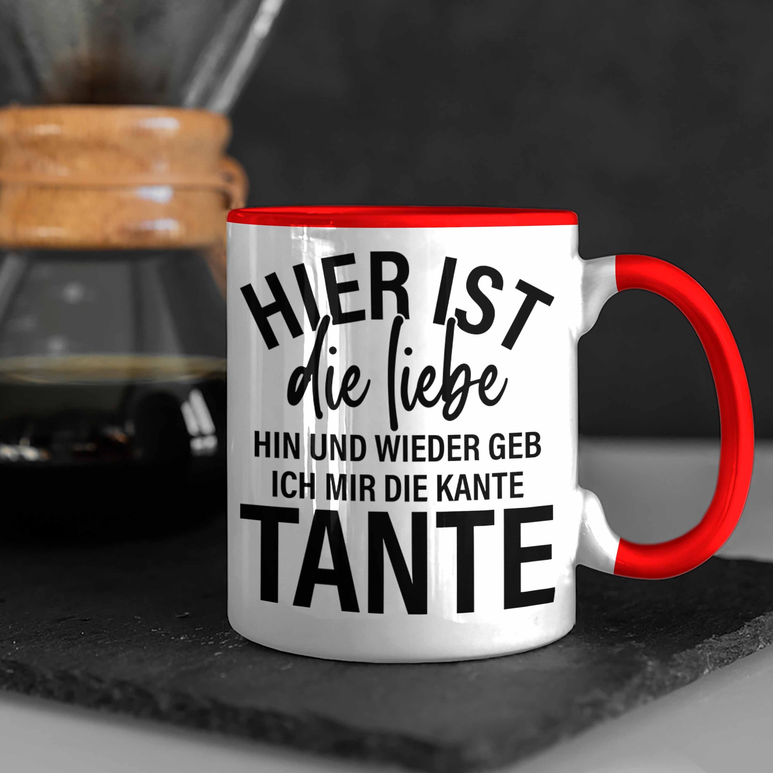 Ich Die Rot Trendation Geb Tante Tasse Tasse - Mir Kante Lustig Trendation Geschenk Geburtstag