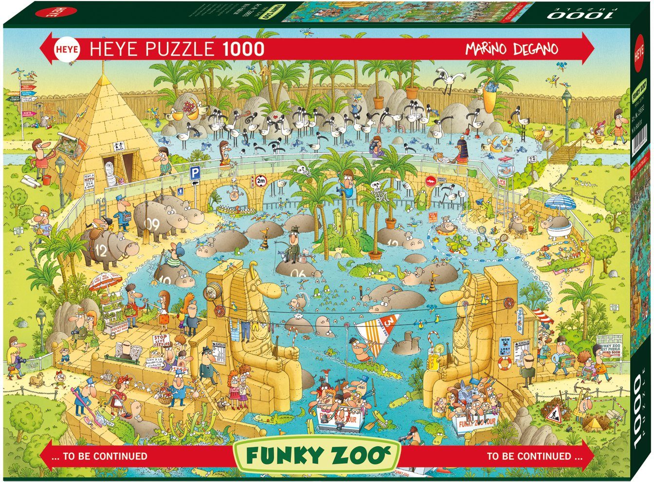 HEYE Puzzle Nile Habitat, Puzzleteile, Germany Made 1000 in