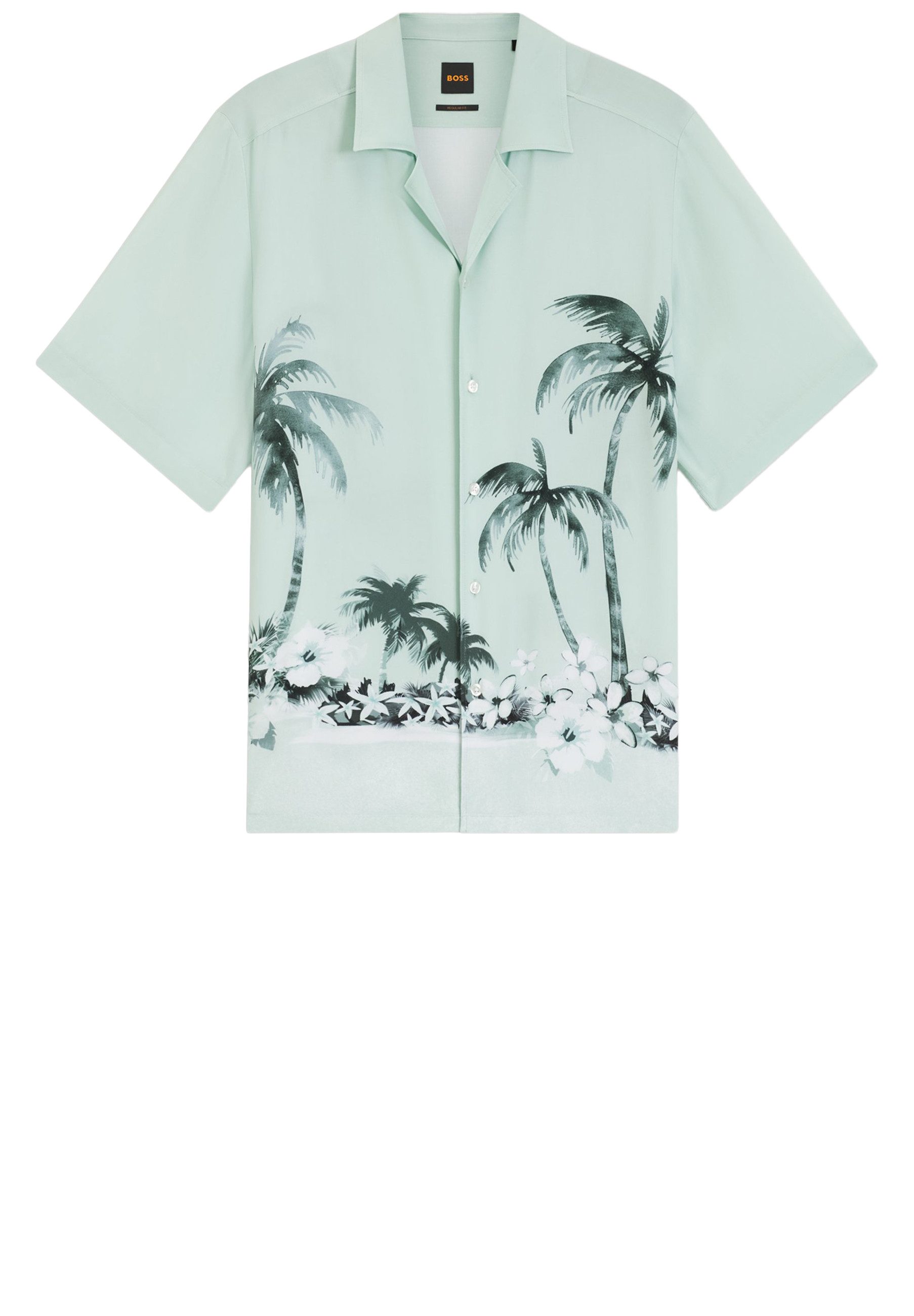 BOSS ORANGE Kurzarmhemd Rayer mit Print (1-tlg)