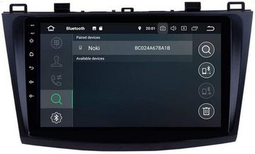 GABITECH für Mazda 3 2010-2013 9 Zoll Android 13 Autoradio GPS 4GB RAM BT RDS Einbau-Navigationsgerät (Carplay,3D Navi,Screen Mirroring,SIM Kartenslot,WiFi,unterstützt DAB)