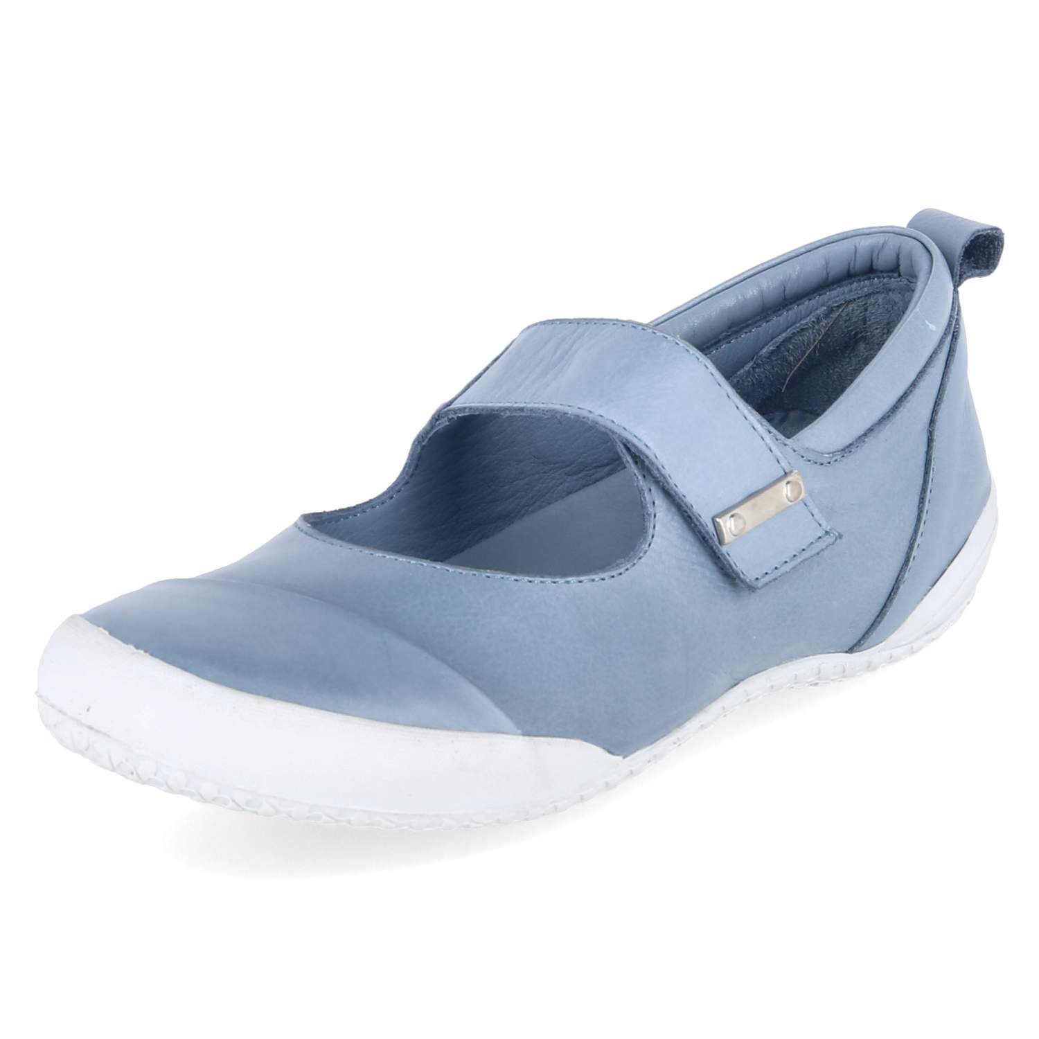 Andrea Conti Andrea Conti 0341066-0013 BLEU Damen Glattleder blue Slipper