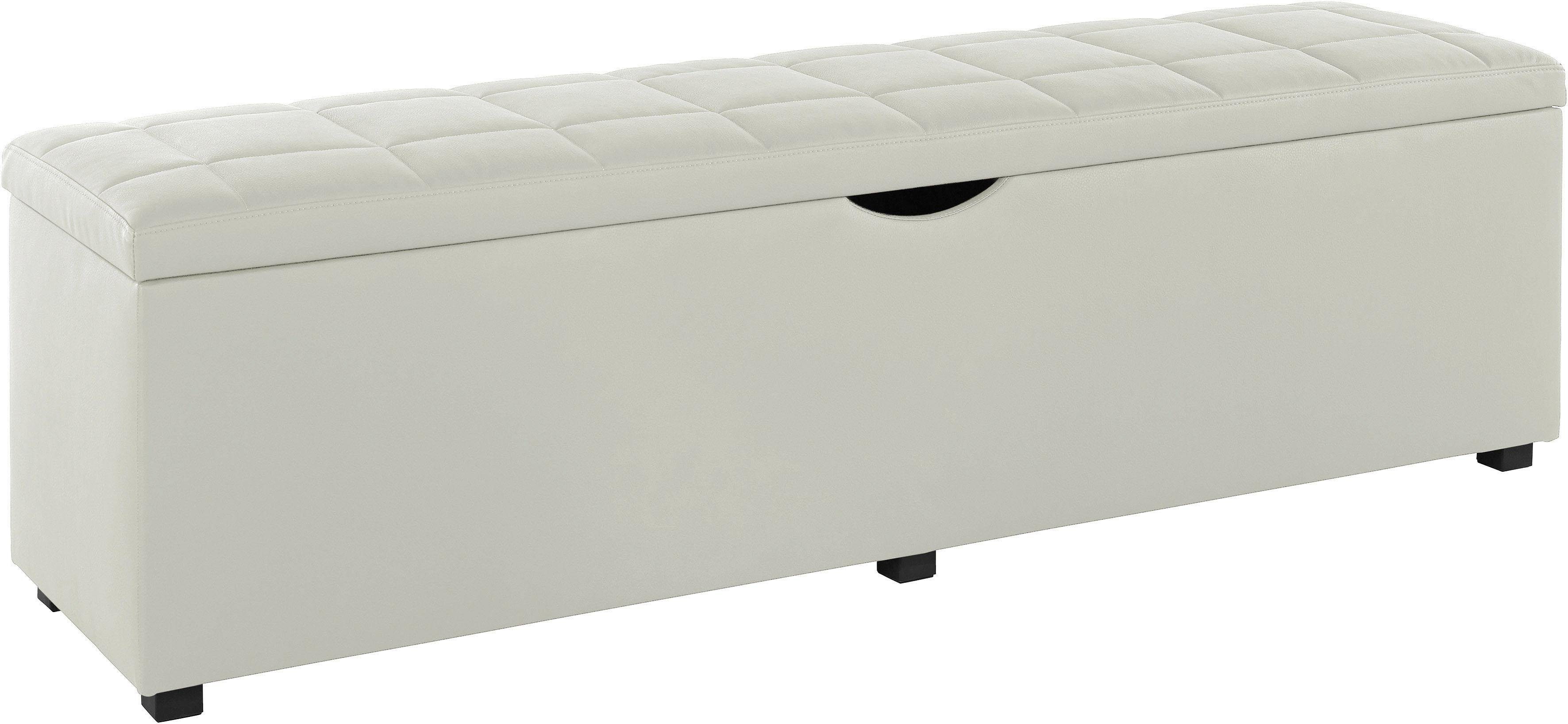 Home affaire Hockerbank Checked, mit Stauraum, Breite 120 cm und 160 cm, als Bettbank geeignet
