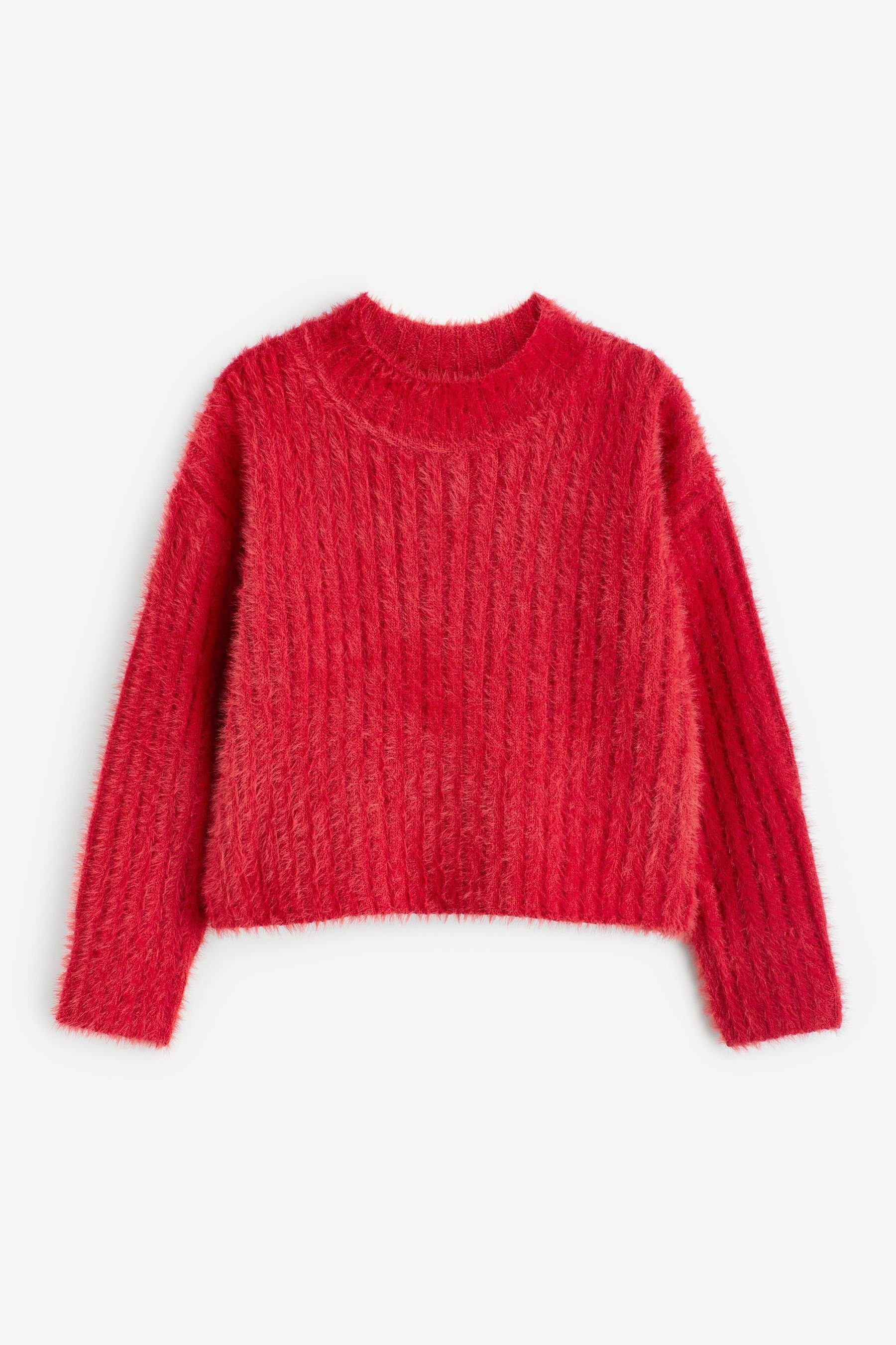 Next Stehkragenpullover Pullover mit Trichterkragen (1-tlg) Red