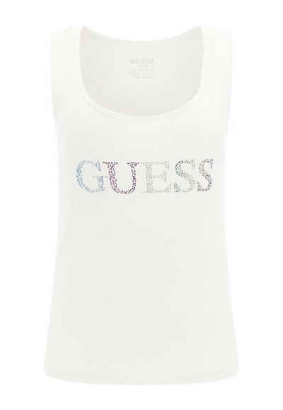 Guess Tanktop Top Ärmelloses Shirt COLORFUL LOGO TANK mit (1-tlg)