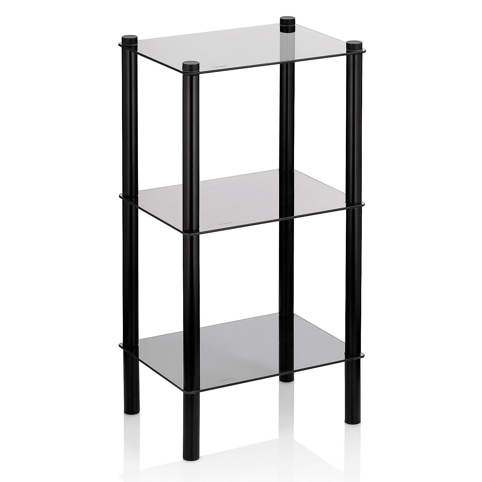 kela Badregal Lars, matte Optik, Sicherheitsglas, 3 Etagen, belastbar bis max. 30 kg