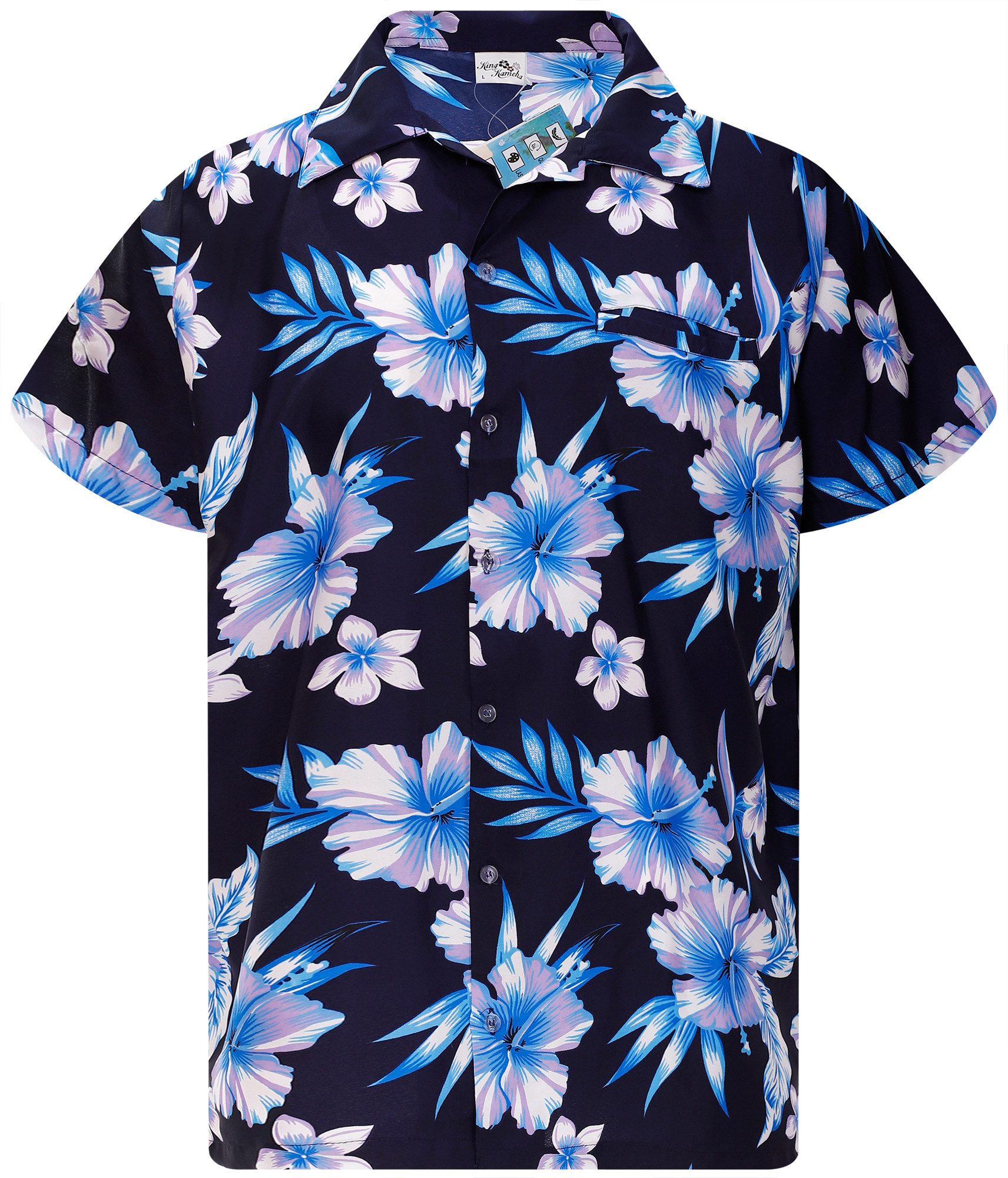 King Kameha Hawaiihemd Mono Flowers Funky günstig online kaufen