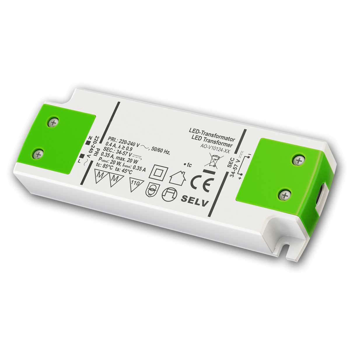 Goobay LED-Konstantstrom-Trafo 350mA max 20W, Slim LED Trafo