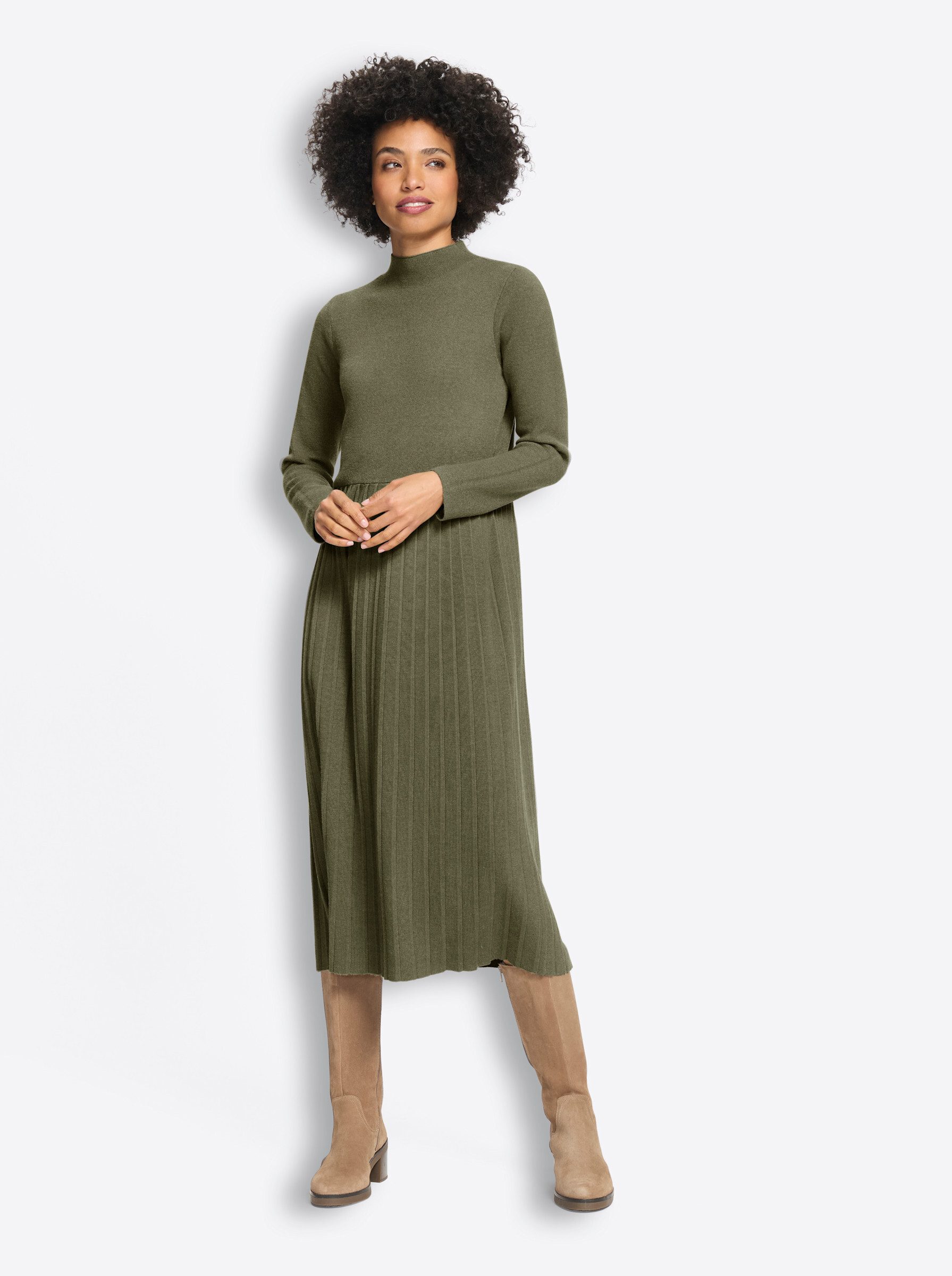 heine Etuikleid Strickkleid Langarm