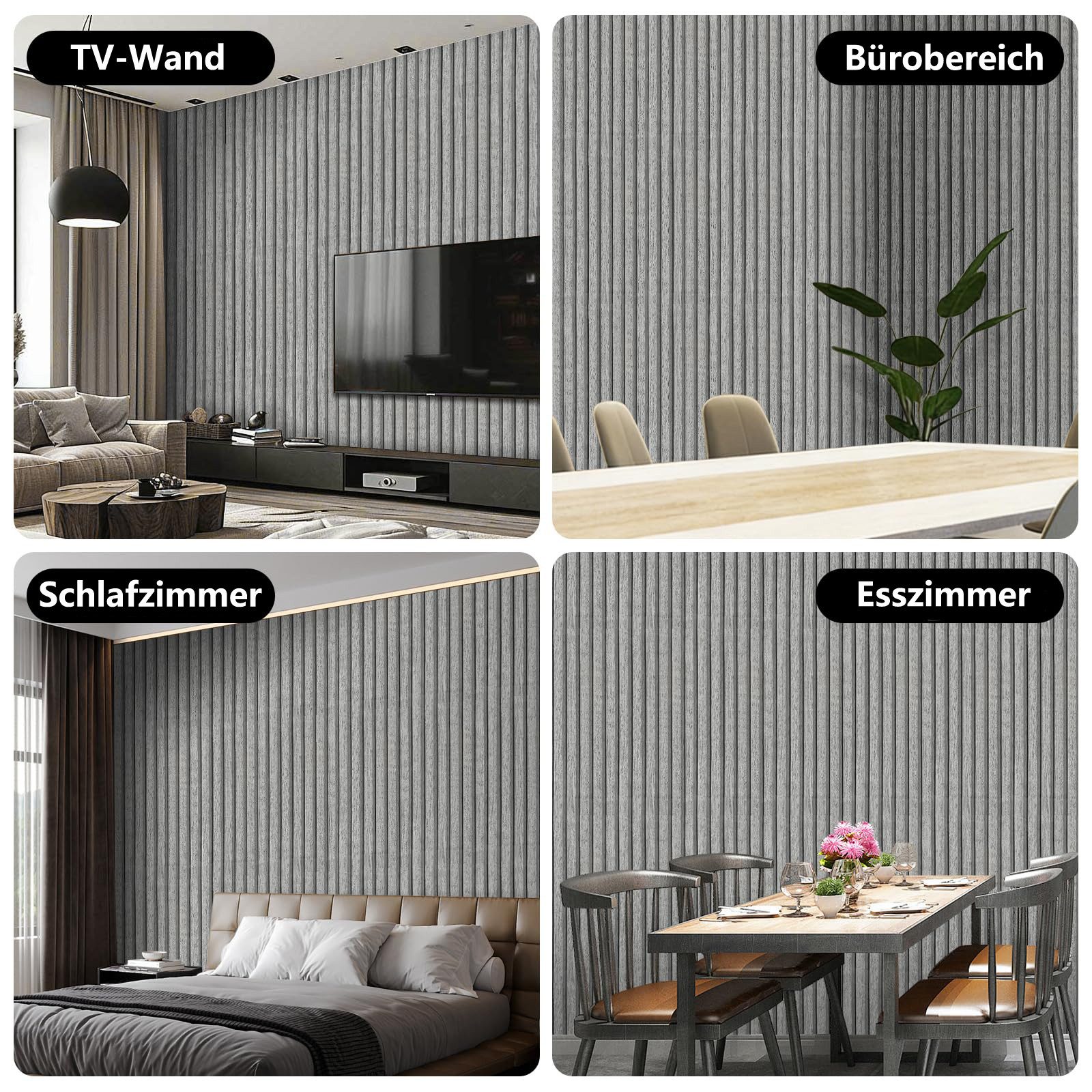 Agger Wandpaneel 10 selbstklebende Wandpaneele (30 x 60 cm) in Holzoptik, wasserfest, (10-tlg) isolierend, für Küche, Wohnzimmer, Schlafzimmer und Decken – Bild 5 von 5