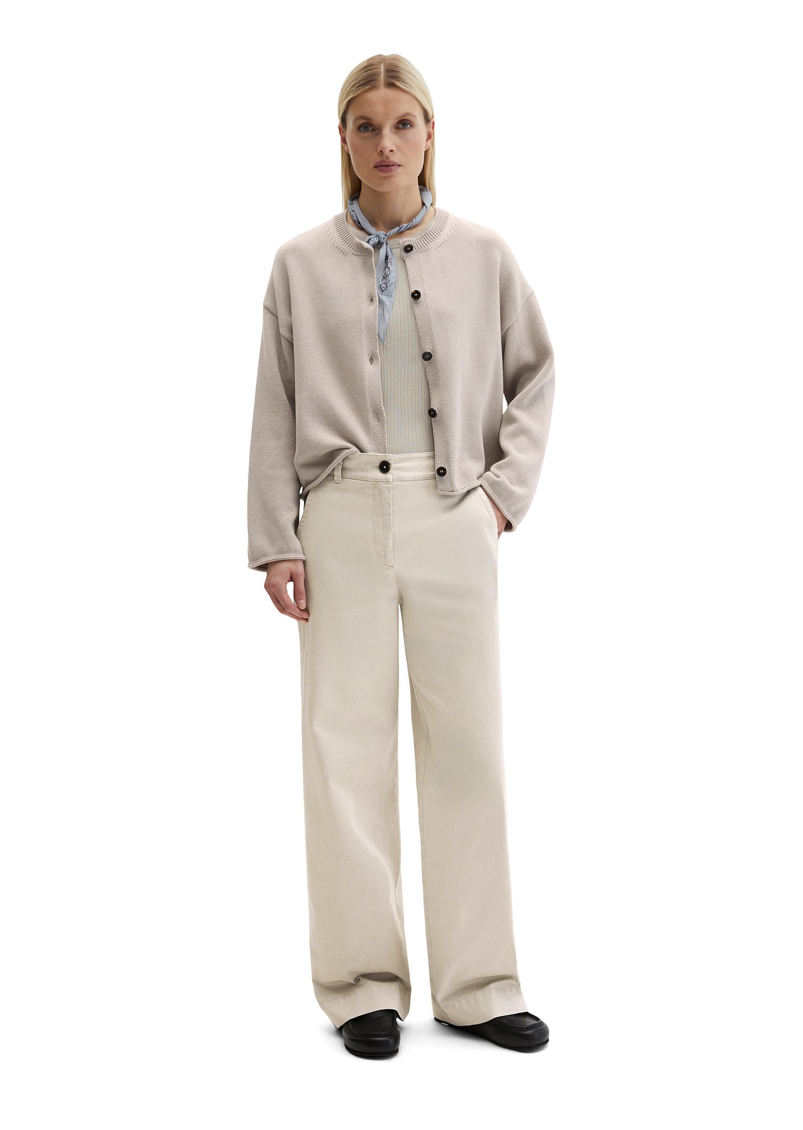 Marc O'Polo Strickjacke softe Qualität, Oversize, mit Rollsäumen