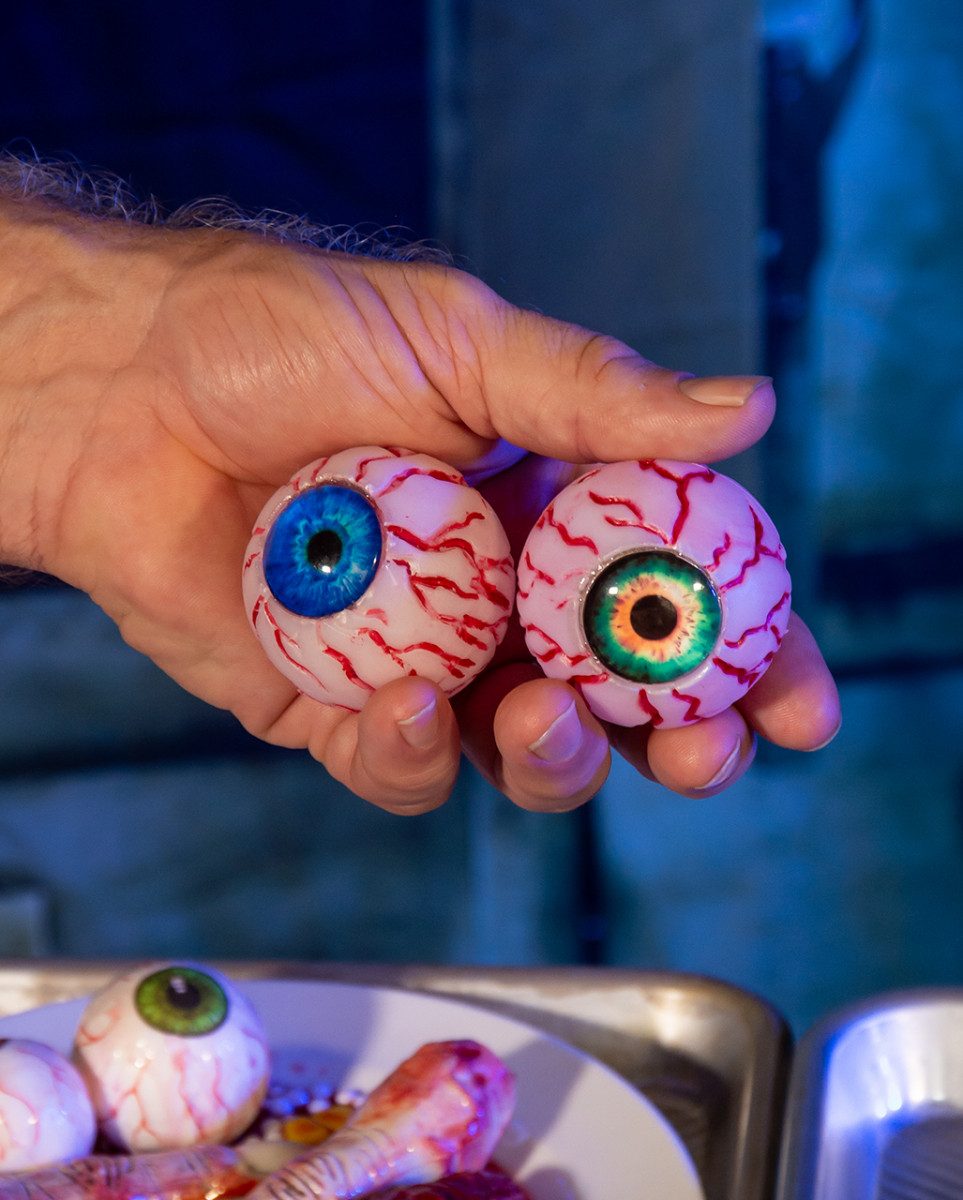 Horror-Shop Dekoobjekt Sack mit Halloween Augen als Splatter Deko