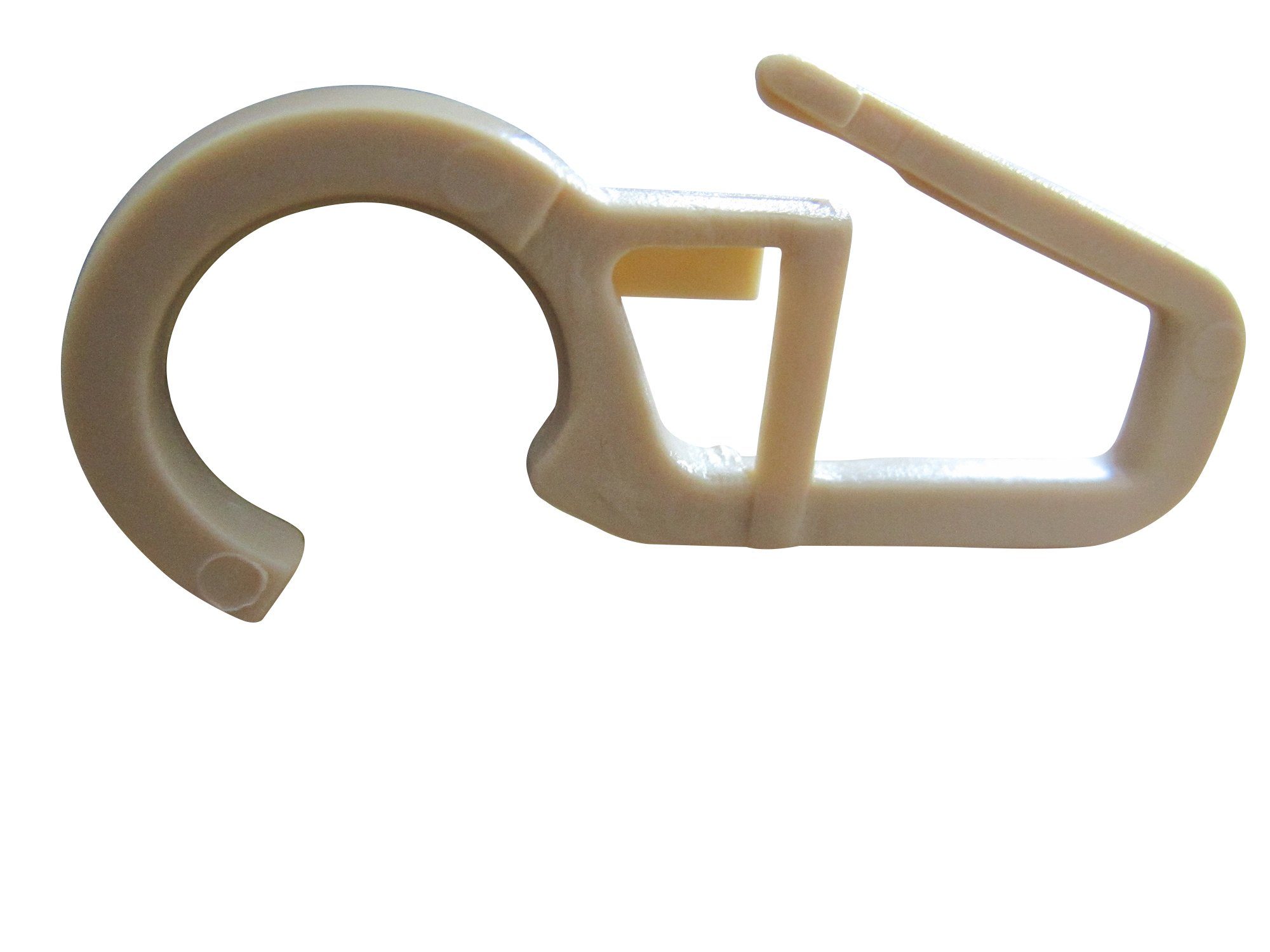 rewagi Gardinenhaken Überklipshaken Faltenlegehaken für Gardinenringe Ø 12mm - beige, Gardinen, Vorhänge, Gardinenstangen, (50-St), Verkaufseinheit: 25, 50, 100, 200, 500, 1000 Stück