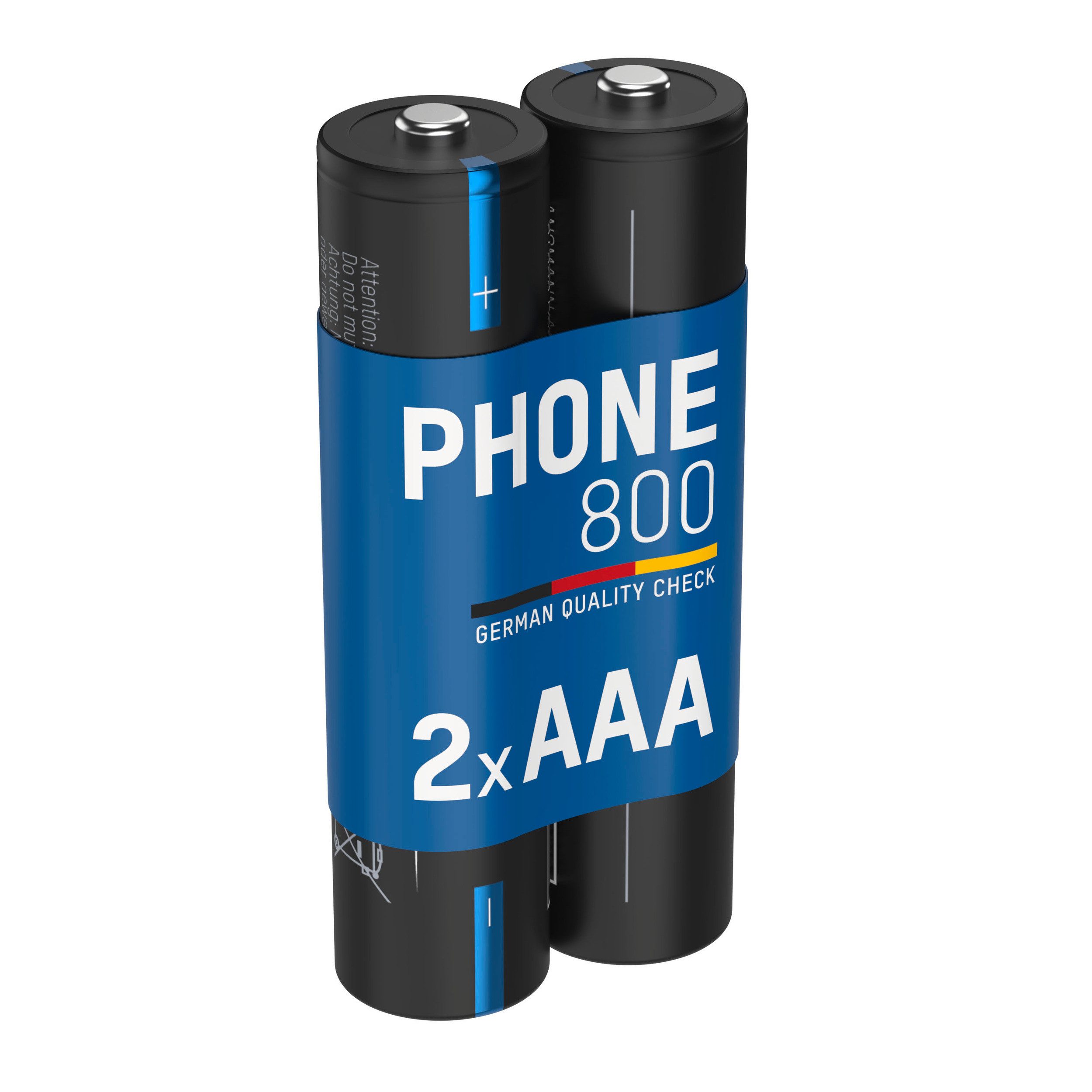 Telefon Akku AAA 800mAh 1,2V, 2 Stück, DECT Akku