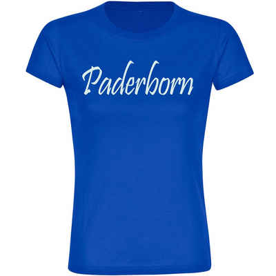 multifanshop T-Shirt Damen Paderborn - Schriftzug - Frauen