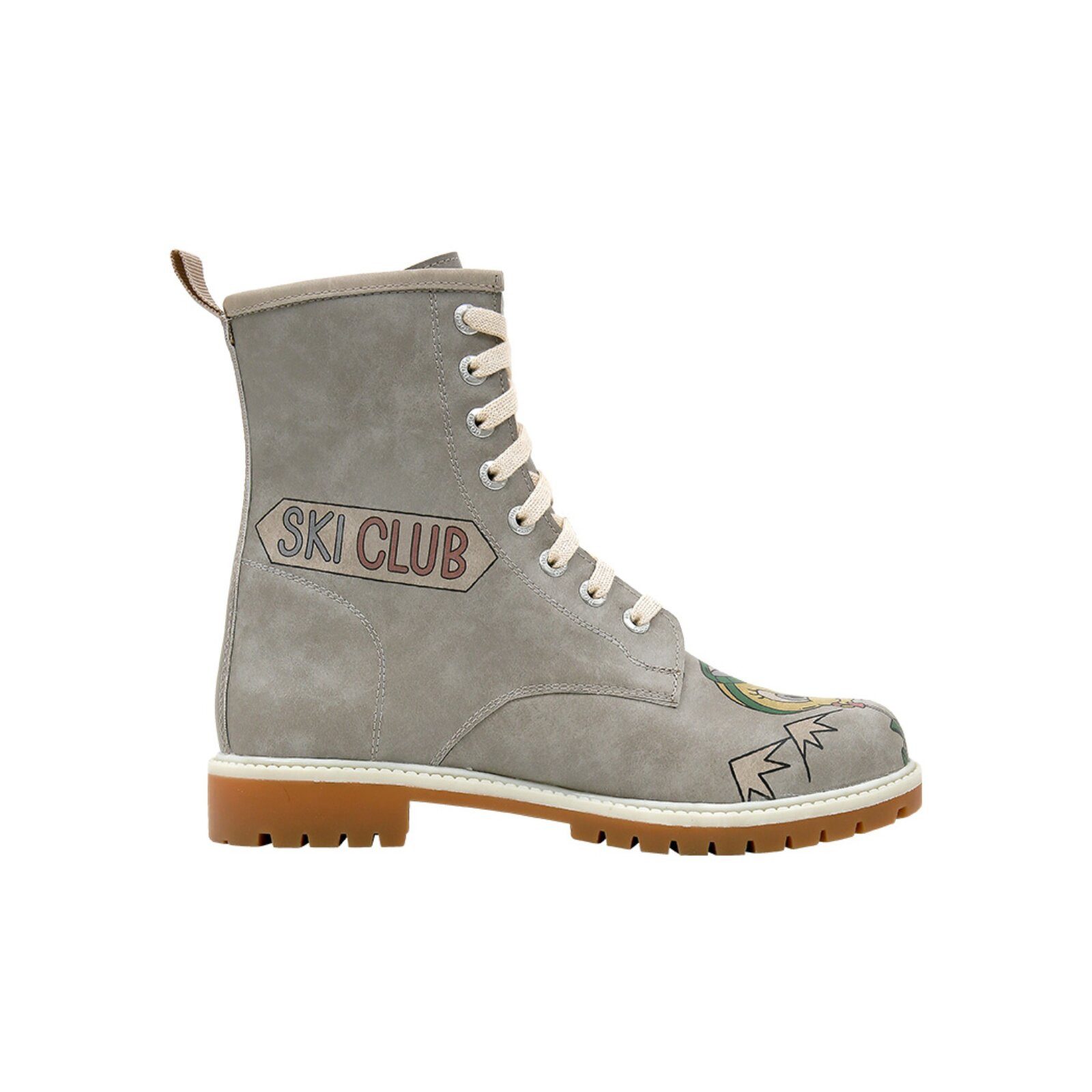 DOGO Wb Longe Boots Schnürstiefel Family Rocks Damen Stiefeletten, Schnürboots Handgefertigt