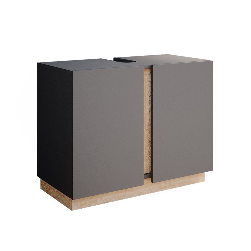 Vicco Waschbeckenunterschrank Gloria, Anthrazit/Sonoma, 70.4 x günstig online kaufen