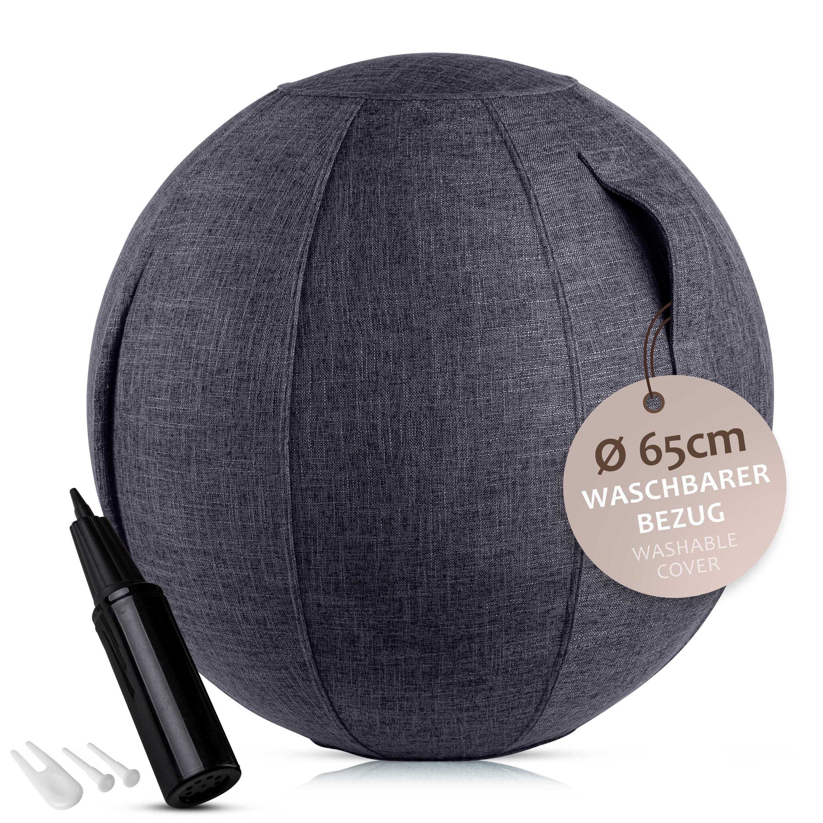 ONVAYA Gymnastikball 65cm - Yoga Ball - Sitzball - Fitnessball-Schwangerschaftball