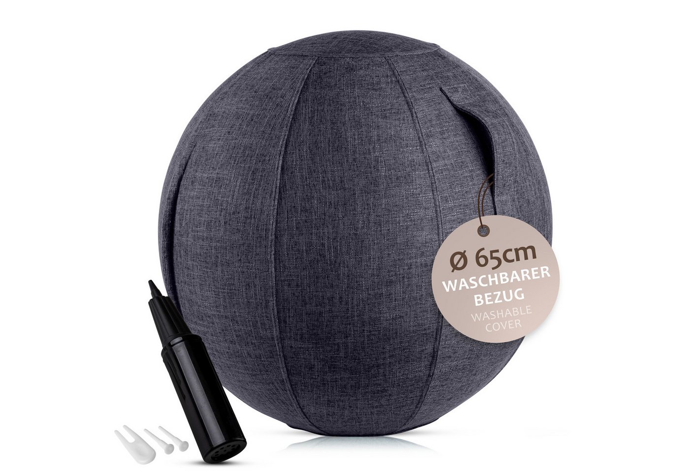 ONVAYA Gymnastikball 65cm - Yoga Ball - Sitzball - Fitnessball-Schwangerschaftball