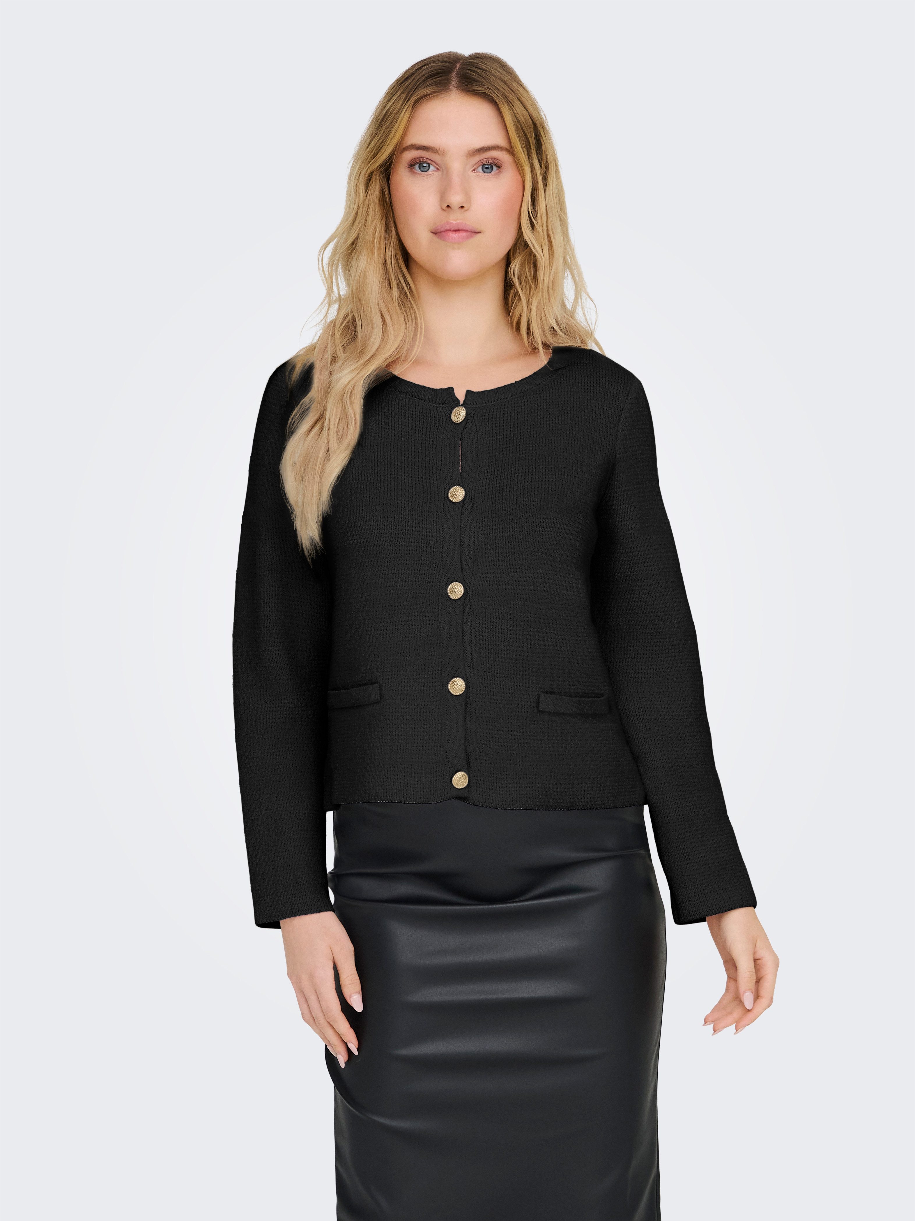 ONLY Strickjacke ONLLAURA LIFE LS O-NECK günstig online kaufen