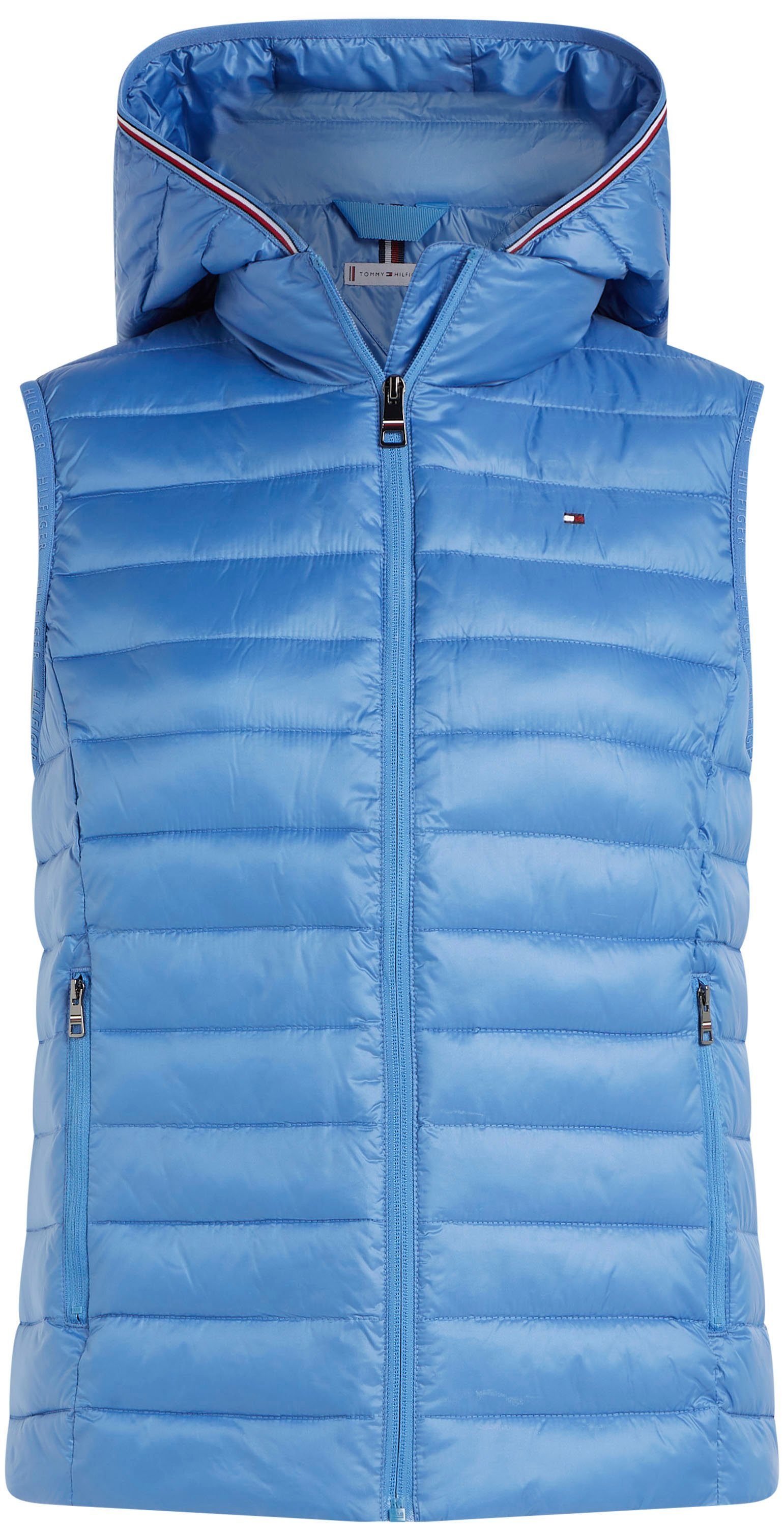 Tommy Hilfiger Steppweste LW PADDED GLOBAL STRIPE VEST mit Elastic-Band Iconic_Blue