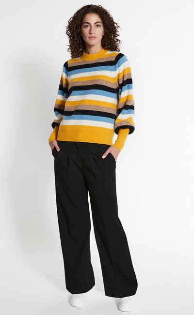 re.draft Rundhalspullover »Rundhalspullover 'Striped Multicolour Sweater'«