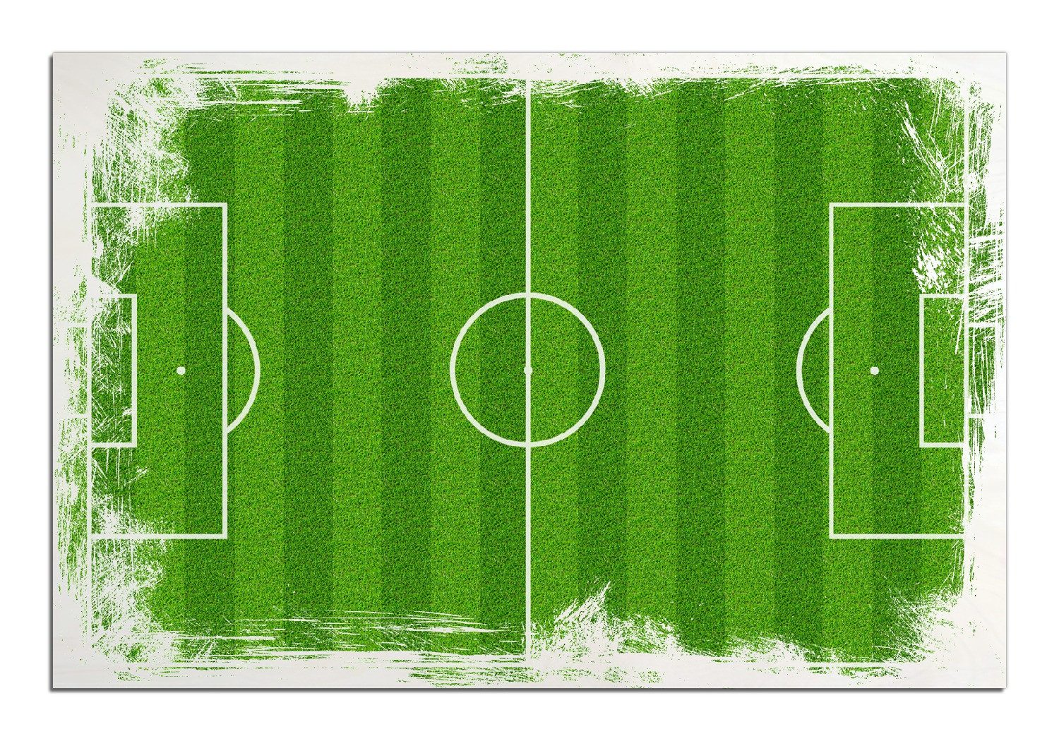Wallario Holzbild, Fußballfeld, in verschiedenen Ausführungen