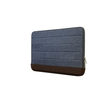 KMP Creative Lifesytle Product Laptoptasche Sleeve für MacBook Pro 13 Blue/Brown (1-tlg)