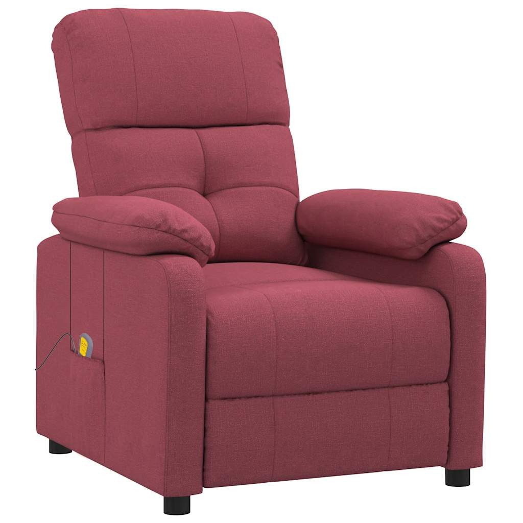 vidaXL Кресла массажные Кресла массажные Weinrot Stoff (1-St)